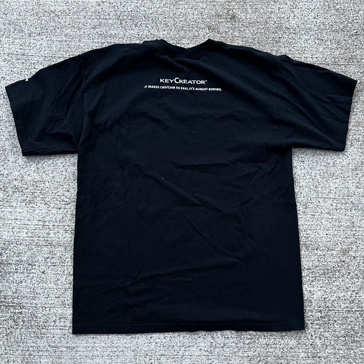Vintage Vintage Key Creator Black T-Shirt Size L Y2K Size US L / EU 52-54 / 3 - 5 Thumbnail