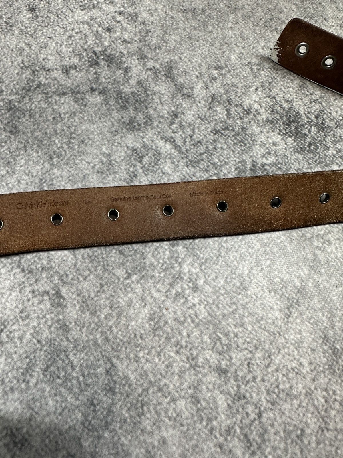 Calvin Klein Y2K Calvin Klein CK Logo Belts Full Hole Hype Streetwear Alt Size ONE SIZE - 4 Thumbnail