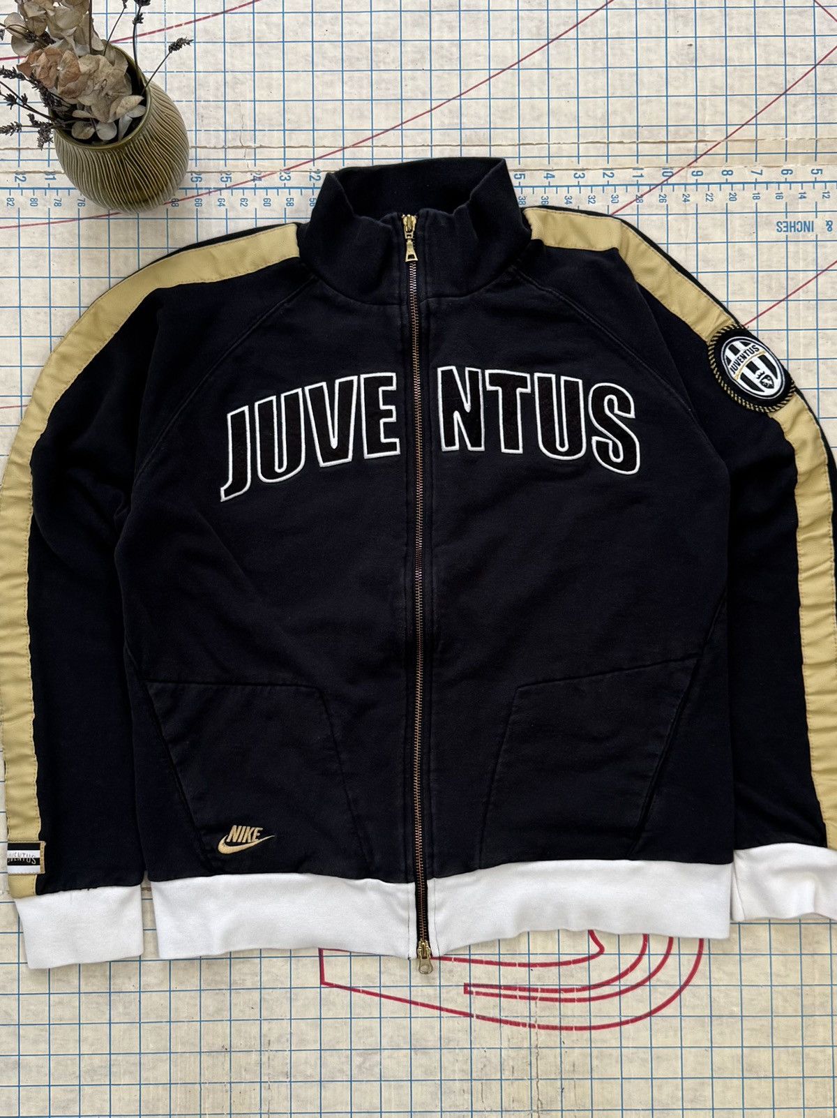 Nike × Vintage Nike Juventus Full Zip Cotton Track Jacket