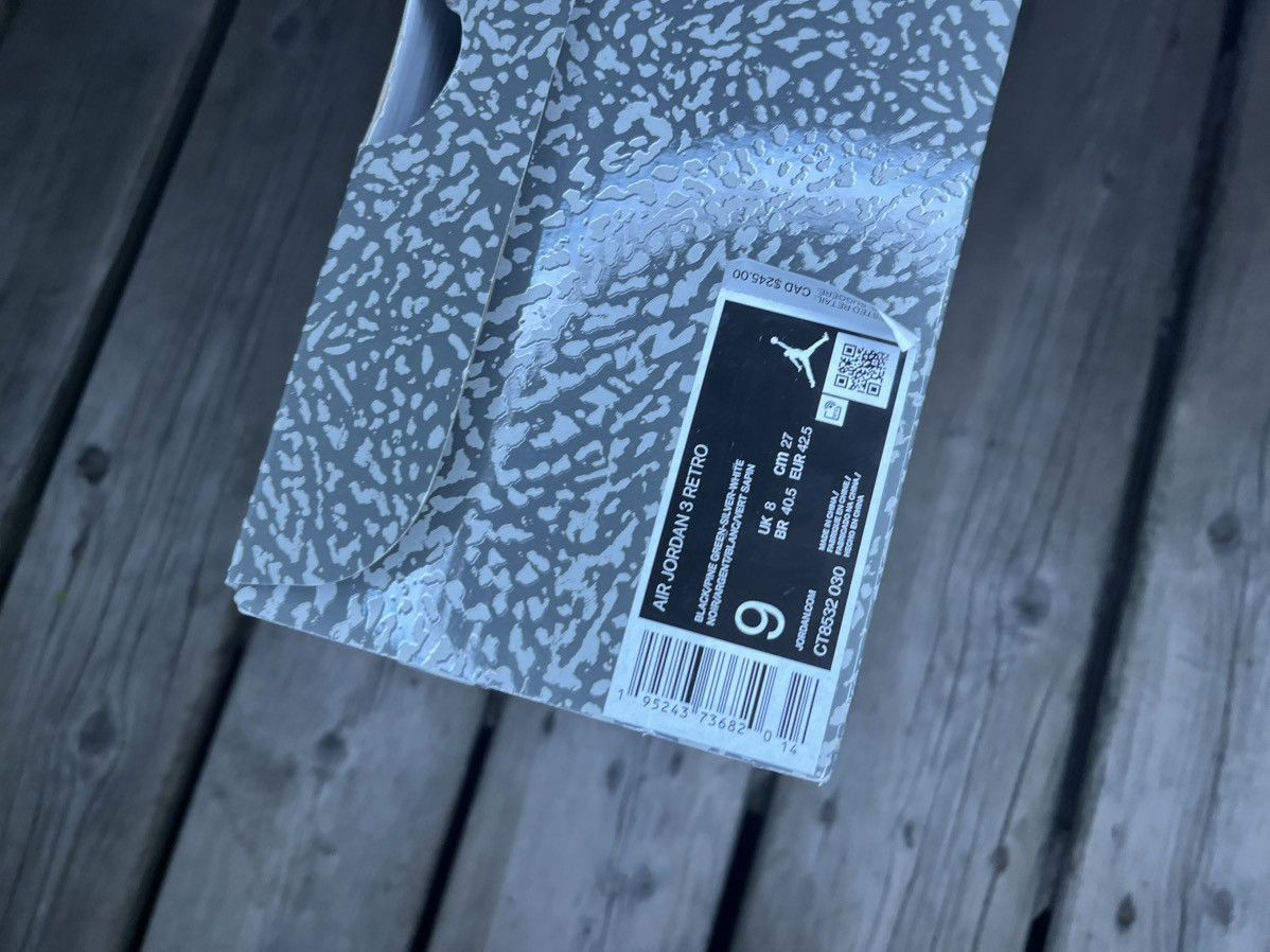 Jordan Brand VNDS Air Jordan 3 Retro Pine Green OG ALL Size US 9 / EU 42 - 9 Thumbnail