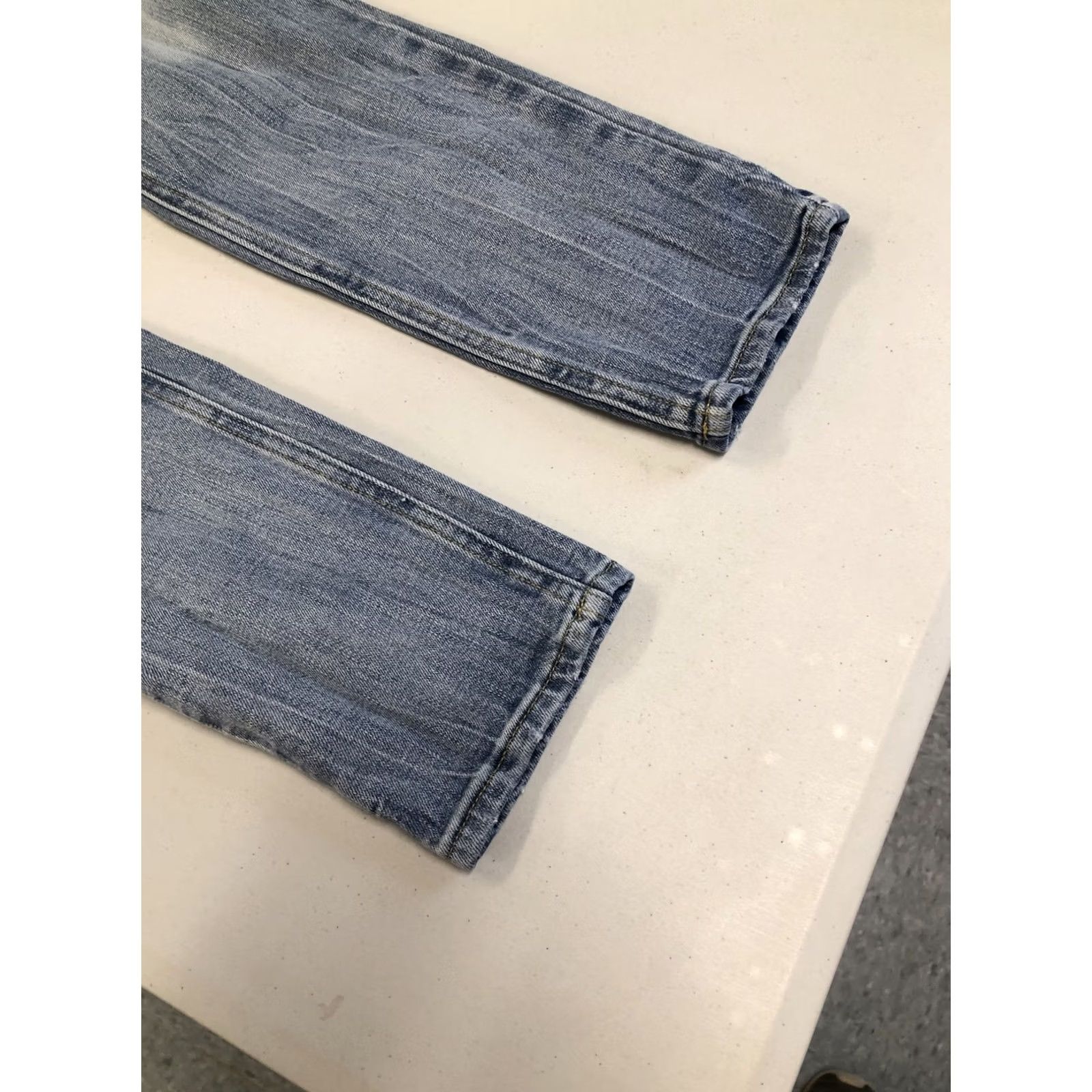 Pacsun PACSUN Los Angeles Mens Stacked Skinny Stretch Denim Jeans 34X32 Distress Blue 90s Slim Jeans Mens Size US 34 / EU 50 - 4 Thumbnail