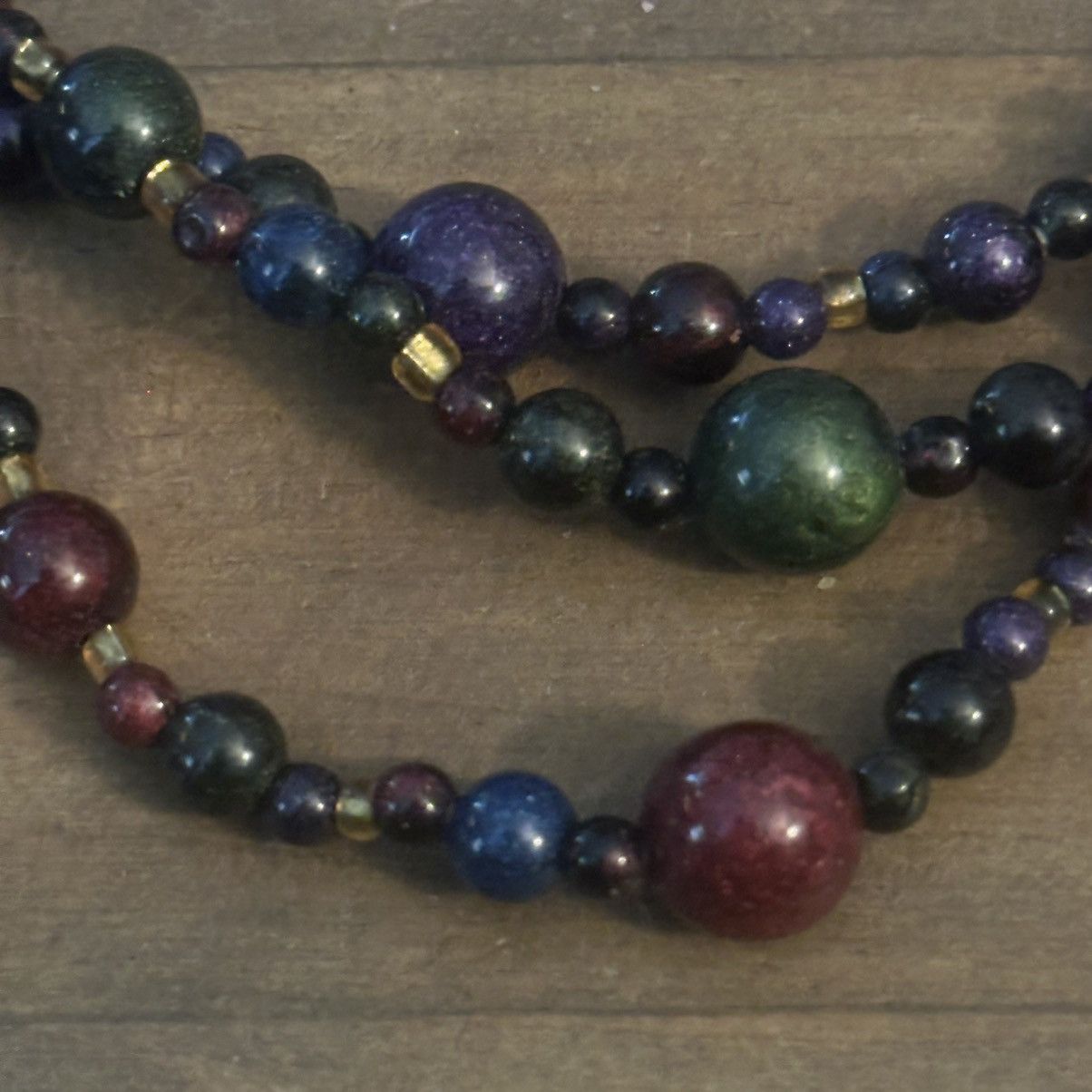 Other Triple strand multicolor bead necklace Size ONE SIZE - 5 Thumbnail