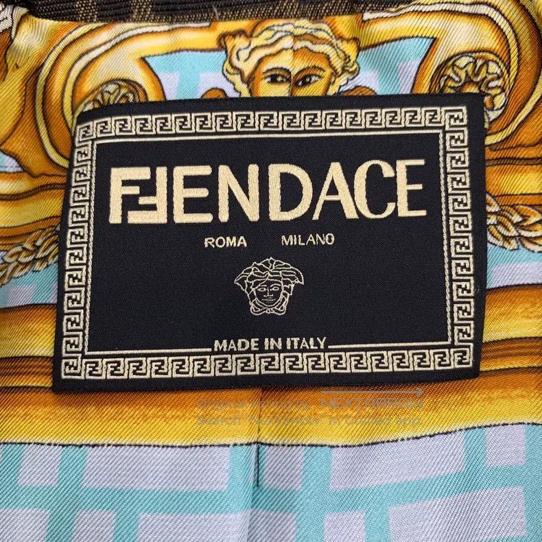Fendi Fendi Dark brown logo letter all-over print double-breaste Size XS / US 0-2 / IT 36-38 - 6 Thumbnail