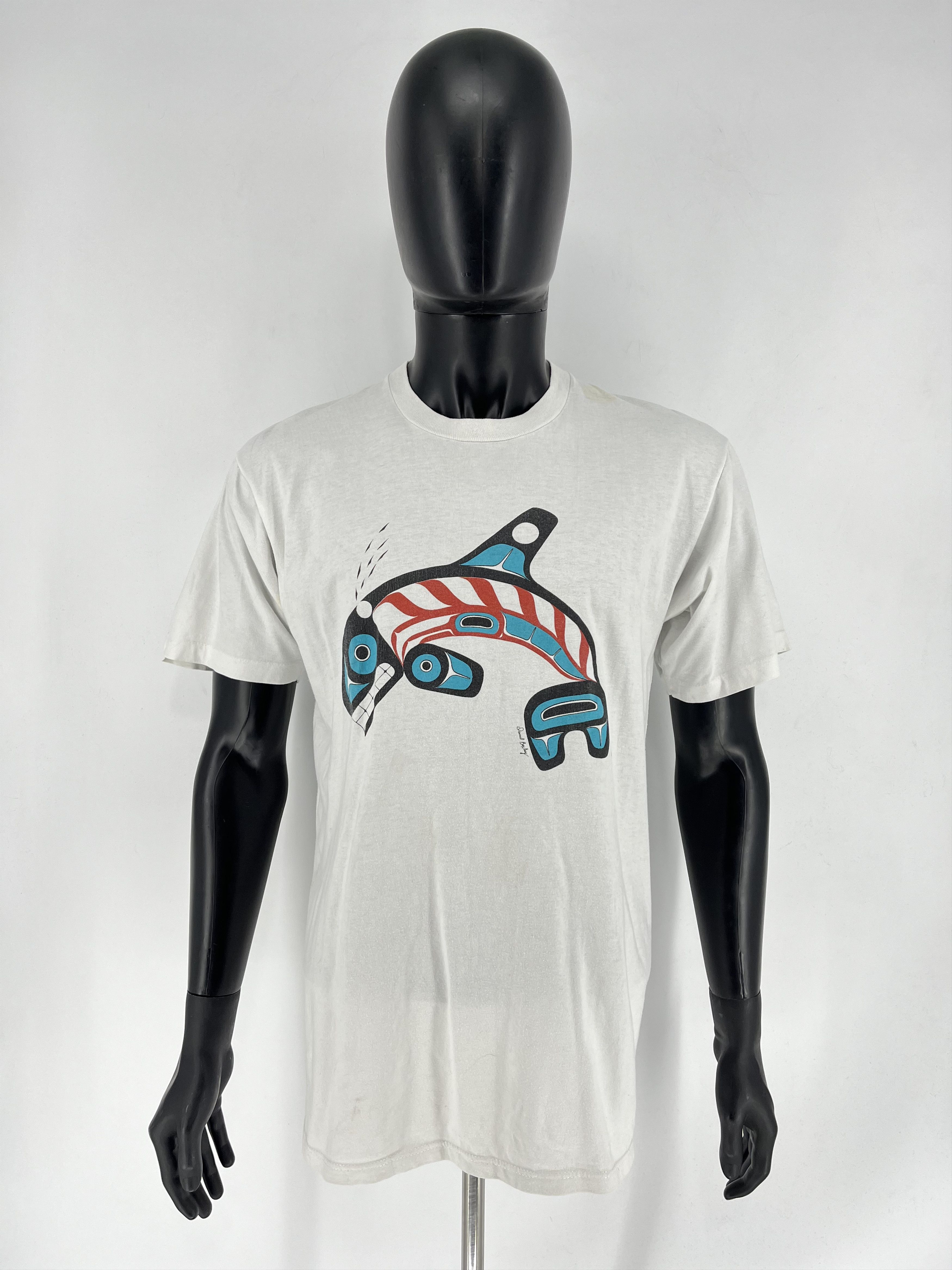 Vintage Vintage 90s Orca Killer Whale Pacific Daud Boxley Worldwide Size US XL / EU 56 / 4 - 3 Thumbnail