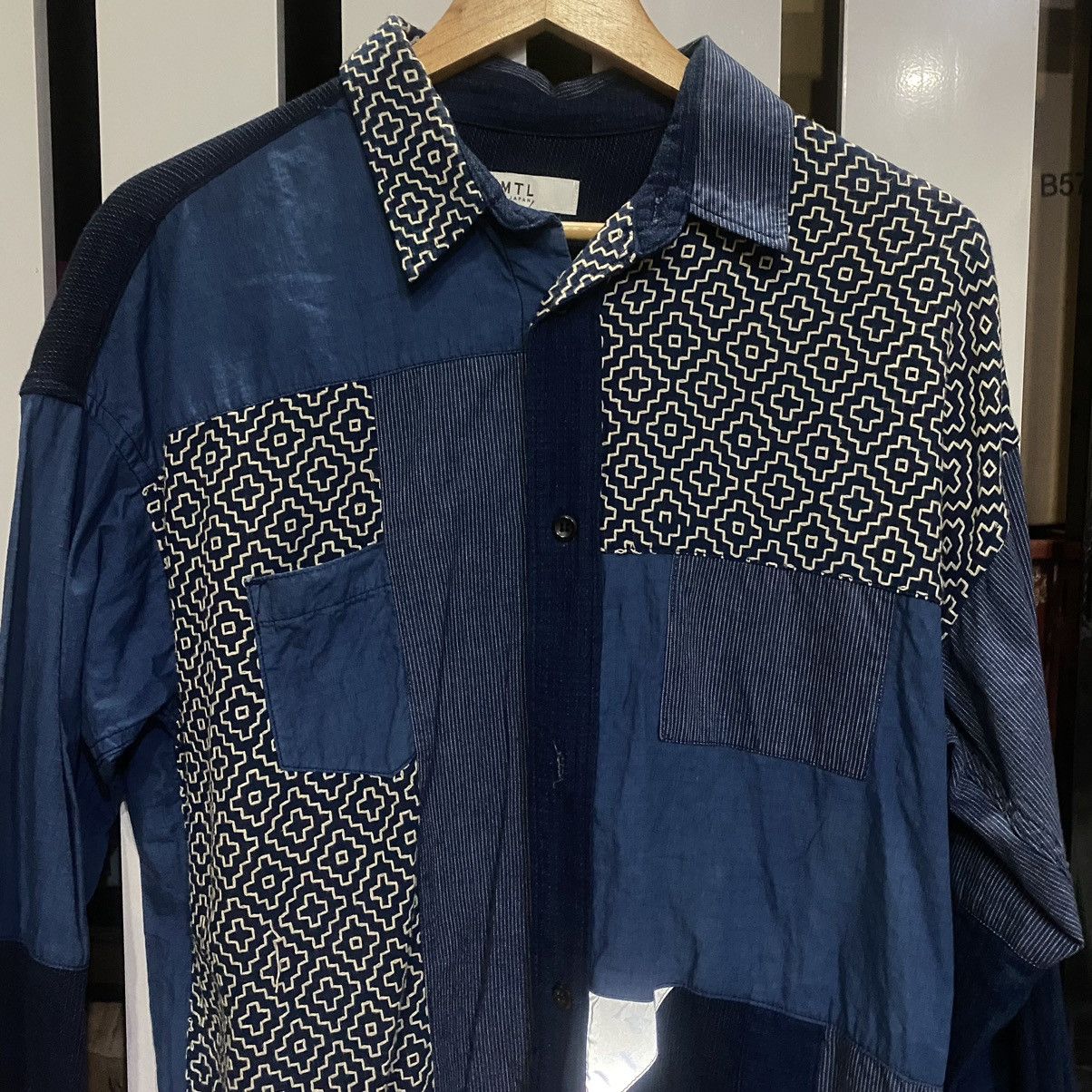 FDMTL × Japanese Brand FDMTL BORO PATCHWORK SHIRT RINSE Size US L / EU 52-54 / 3 - 2 Thumbnail