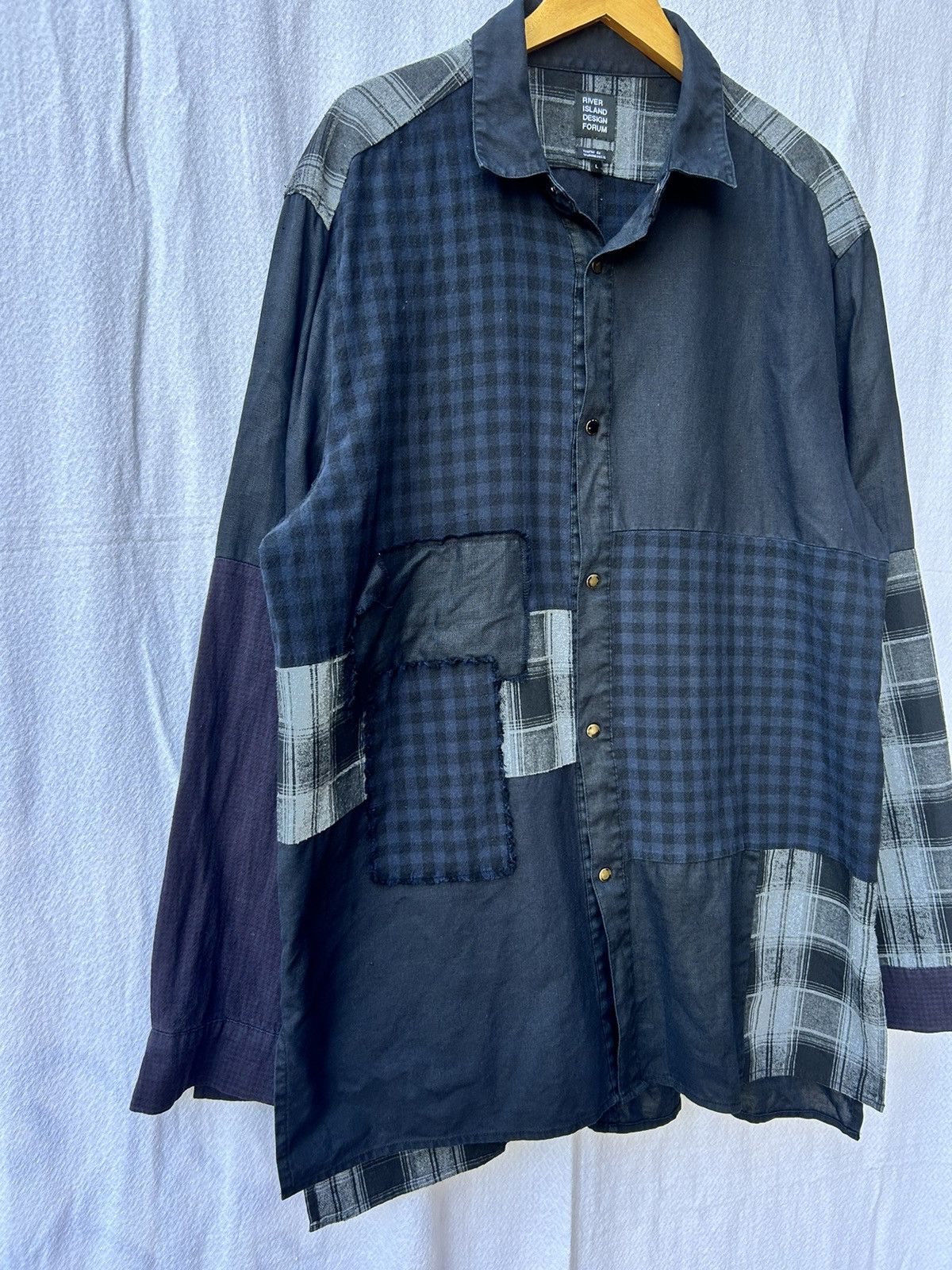 Hysteric Glamour 💸BINDINGOFFER💸Japanese patchwork oversized shirt Size US XL / EU 56 / 4 - 5 Thumbnail