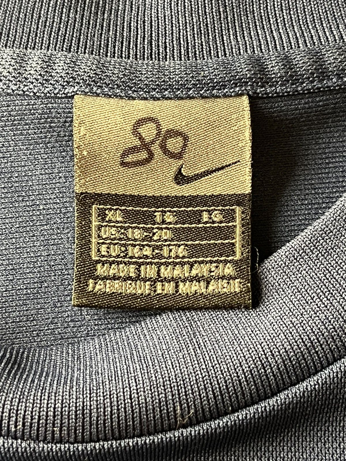 Nike × Vintage Vintage Nike team t-shirt Y2K Shoosh drill Size US M / EU 48-50 / 2 - 7 Thumbnail