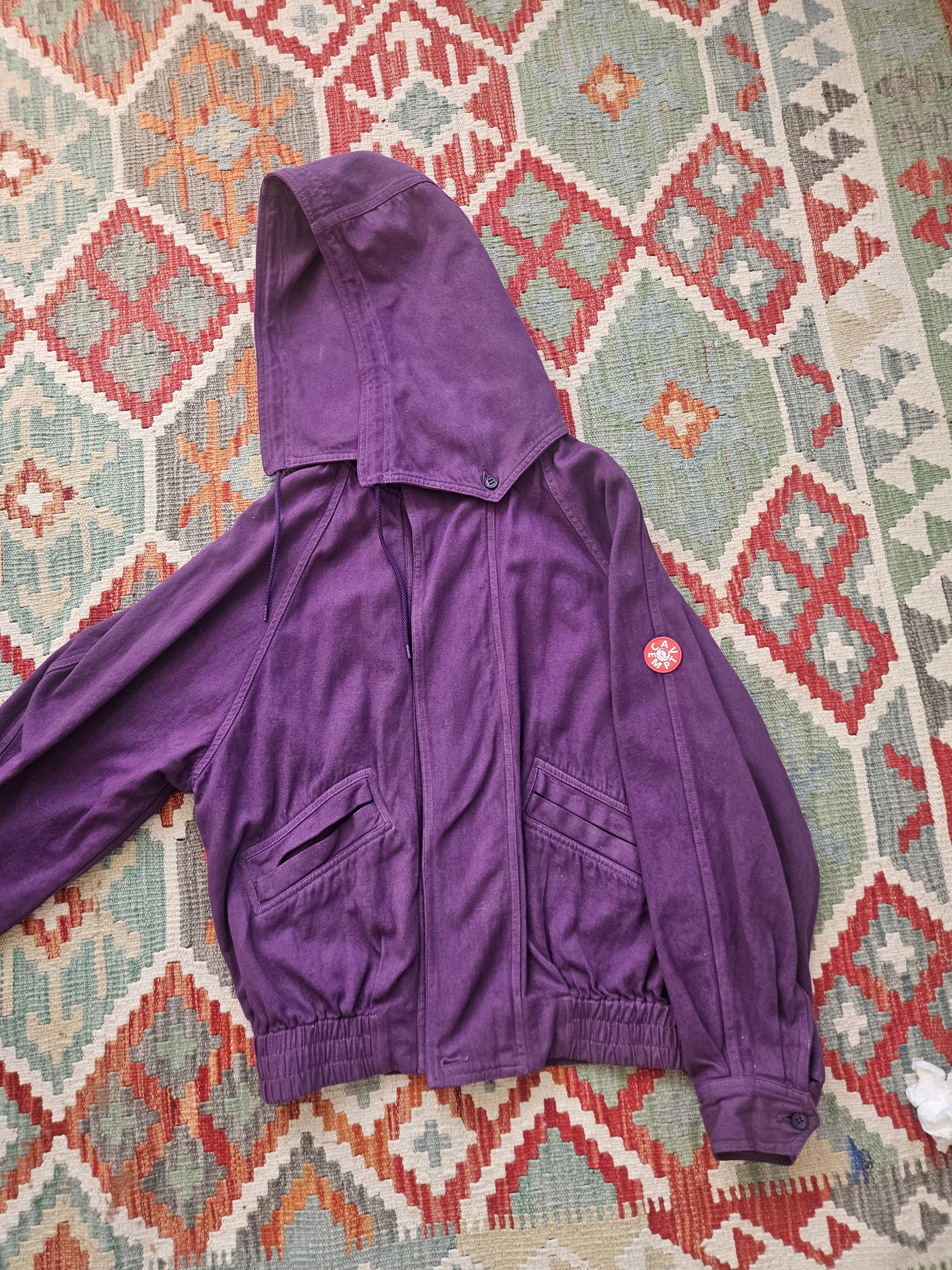 Cav Empt Cav Empt Grid Blouson Jacket Overdyed Purple Detachable Hood Size US M / EU 48-50 / 2 - 2 Thumbnail