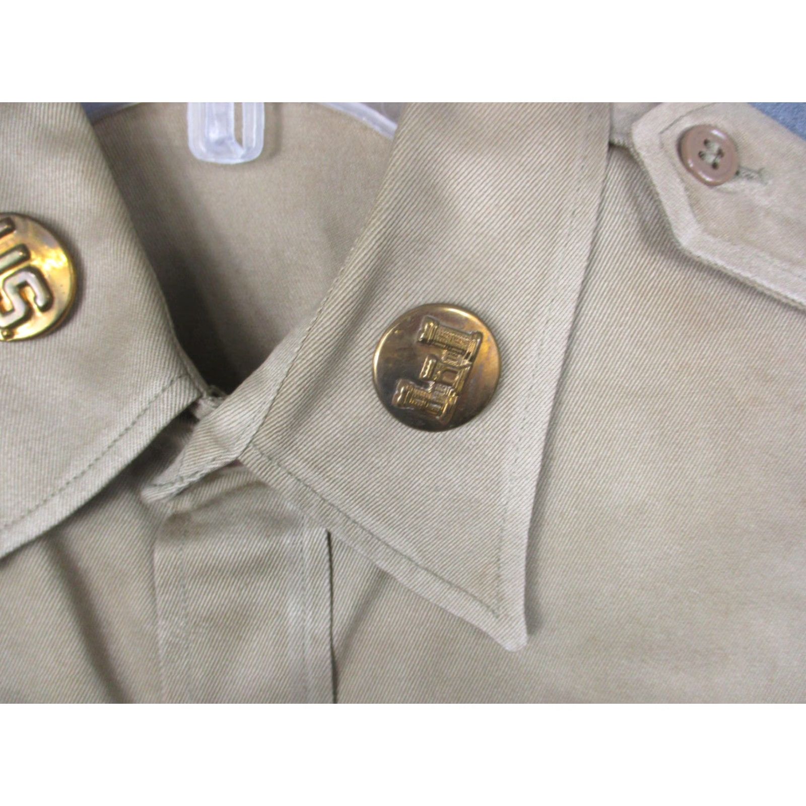 Vintage VINTAGE US Army Shirt Mens Large Khaki Twill Cotton WWII Engineers Patches 40s Button-Up Size US L / EU 52-54 / 3 - 3 Thumbnail