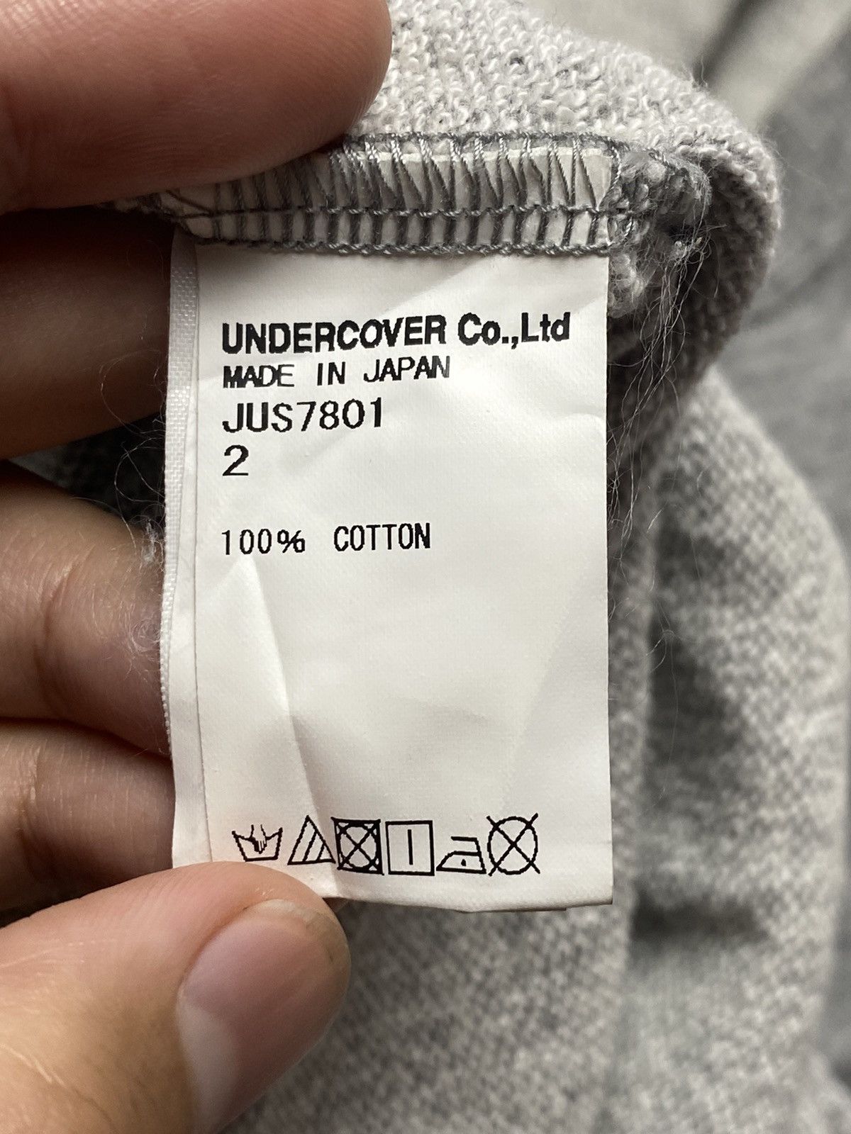 John Undercover John Undercover Flower Snake Cropped Unfinished Sweatshirt Size US L / EU 52-54 / 3 - 8 Thumbnail