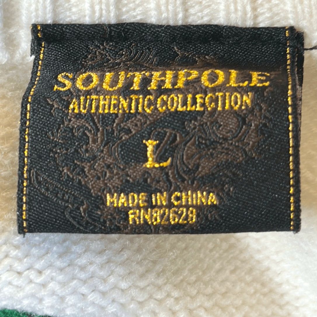 Southpole South Pole Sweater Men L Colorblock Striped Pullover Blue Green White Authentic Collection Size US L / EU 52-54 / 3 - 5 Thumbnail