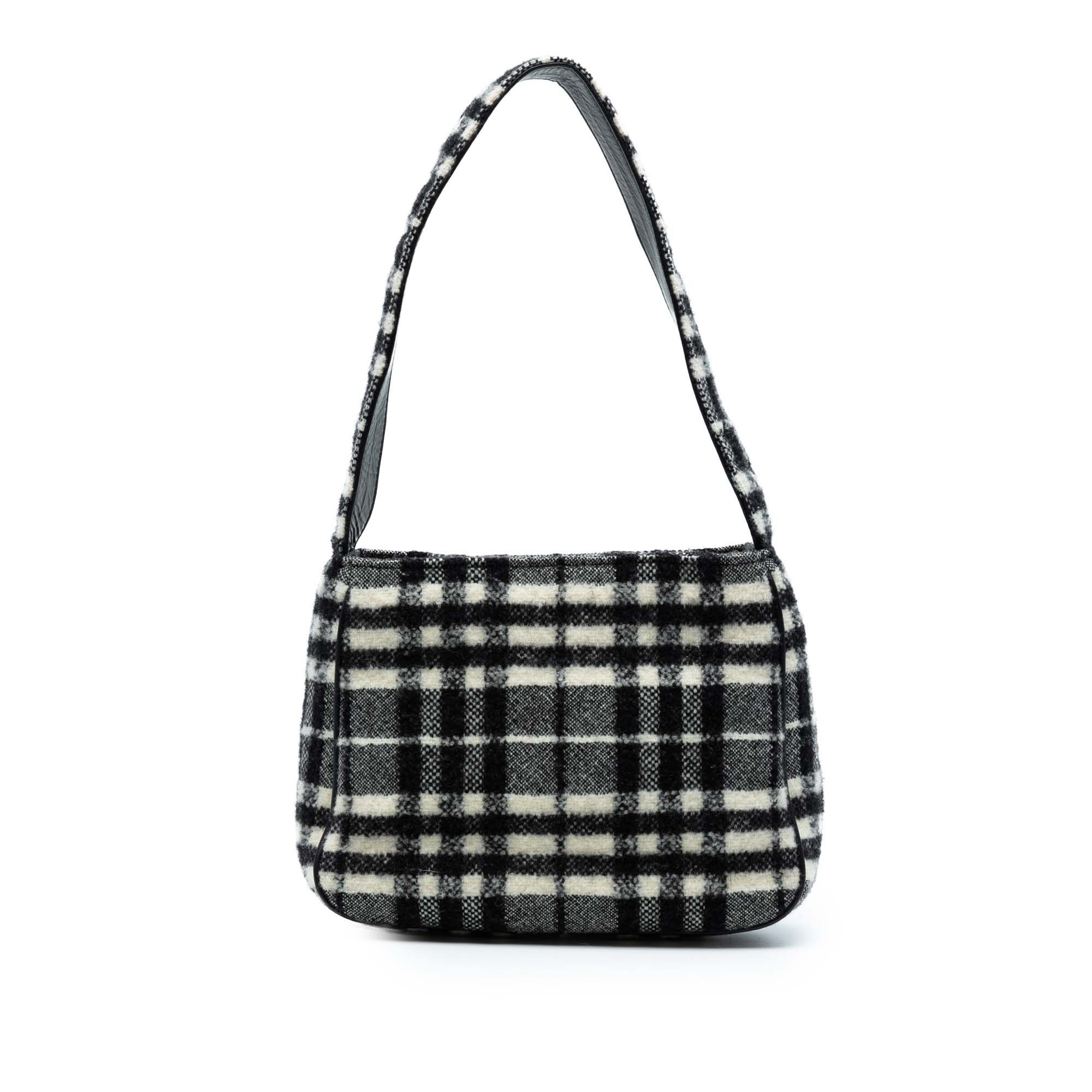 Burberry Burberry Vintage Check Wool Shoulder Bag Size ONE SIZE - 1 Thumbnail