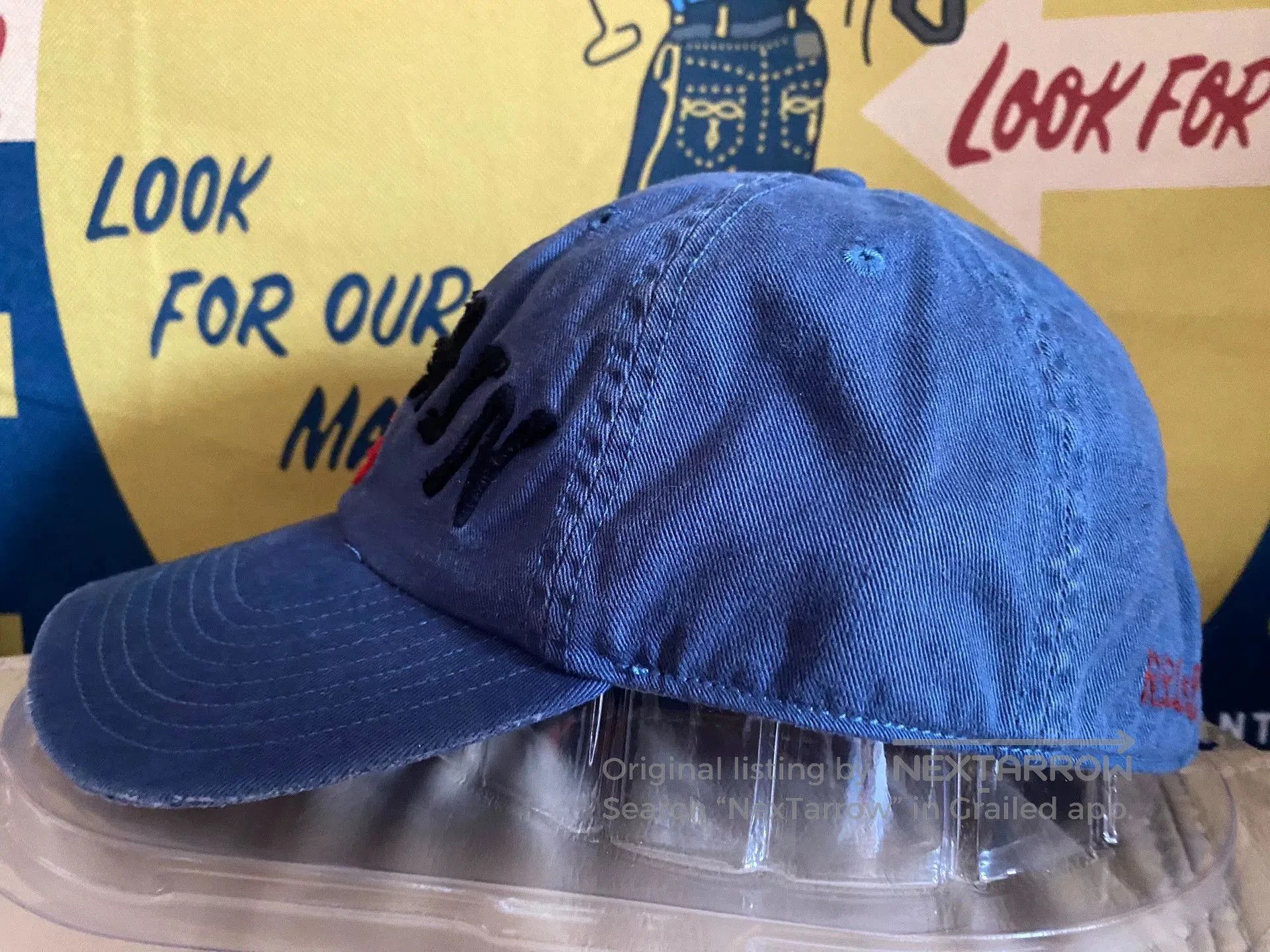 RRL Ralph Lauren Vintage Military Blue Captain Baseball Cap. Size ONE SIZE - 4 Thumbnail