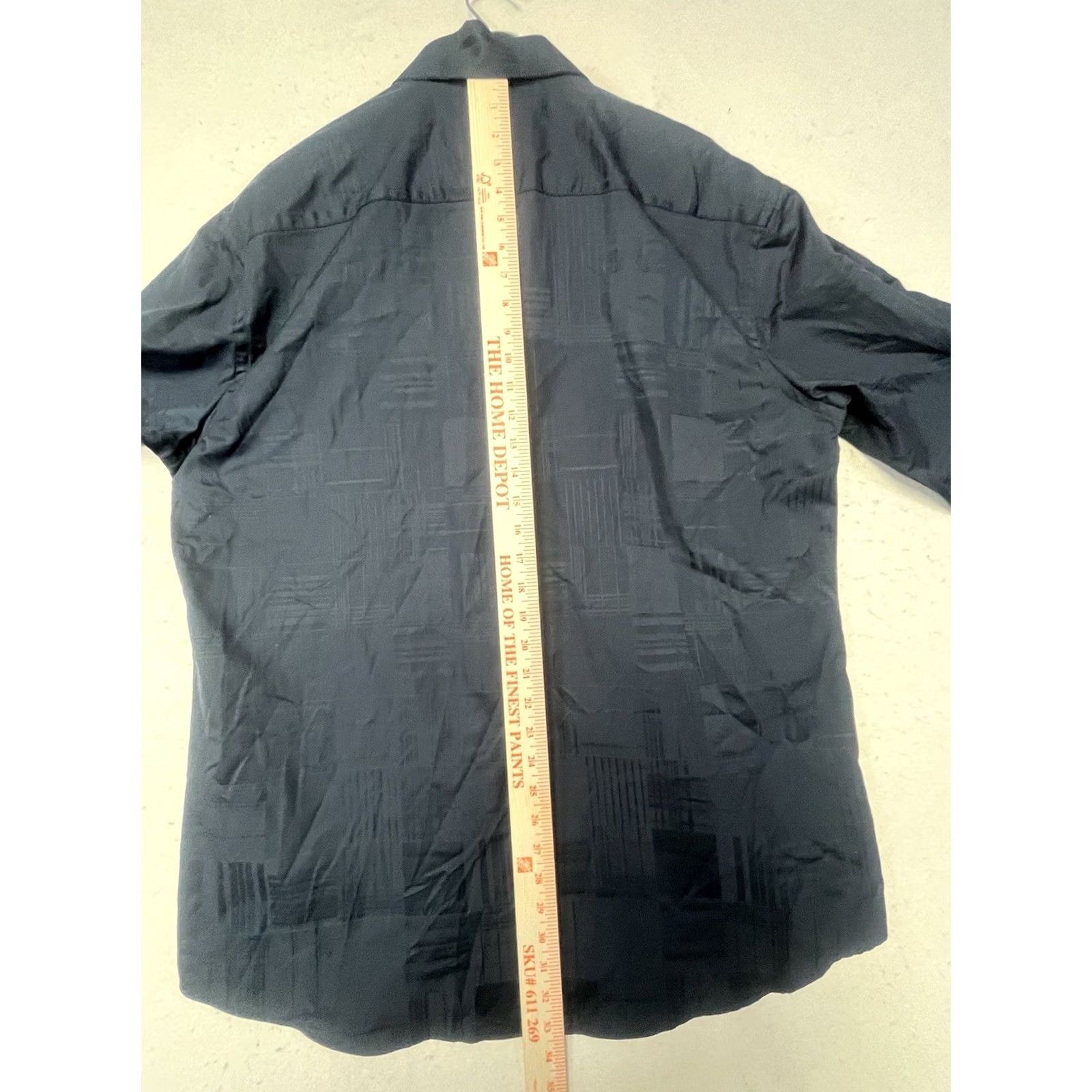 BUGATCHI Bugatchi Shirt Mens 2XL Black Button Up Long Sleeve Size US XXL / EU 58 / 5 - 4 Thumbnail
