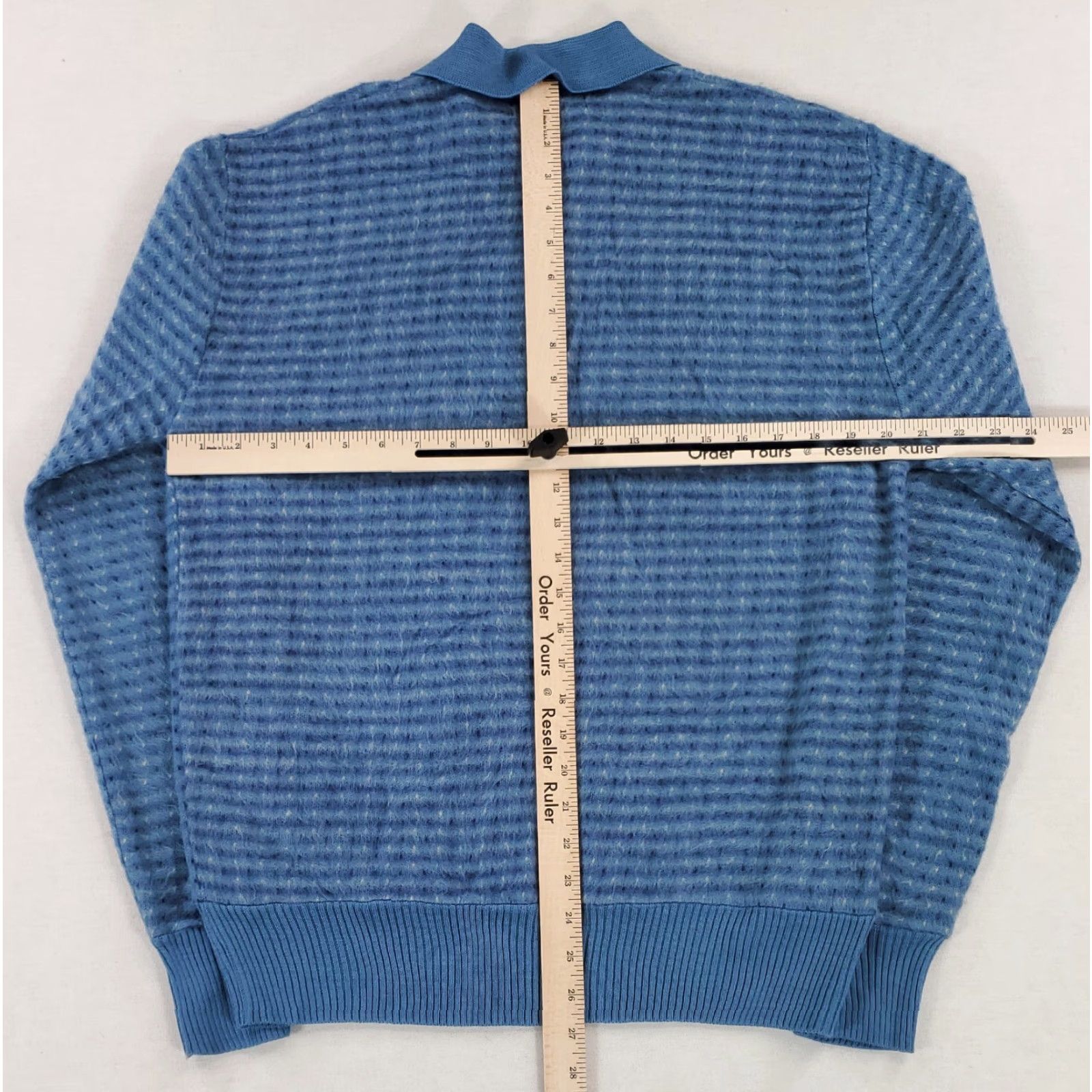 Sears VINTAGE Sears Sportswear Sweater 70s Fuzzy Nirvana Blue Snowflake Pattern Mens XL Size US XL / EU 56 / 4 - 4 Thumbnail