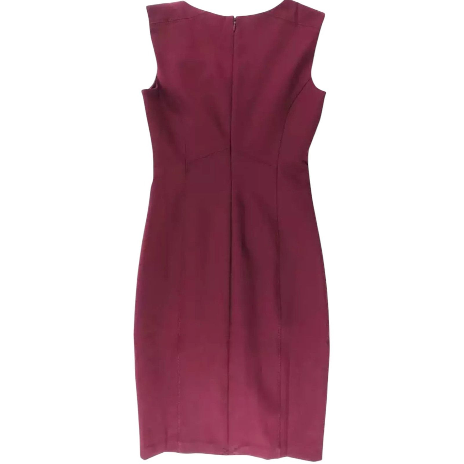 White House Black Market White House Black Market Burgandy Sheath Dress, 4P Size S / US 4 / IT 40 - 2 Thumbnail