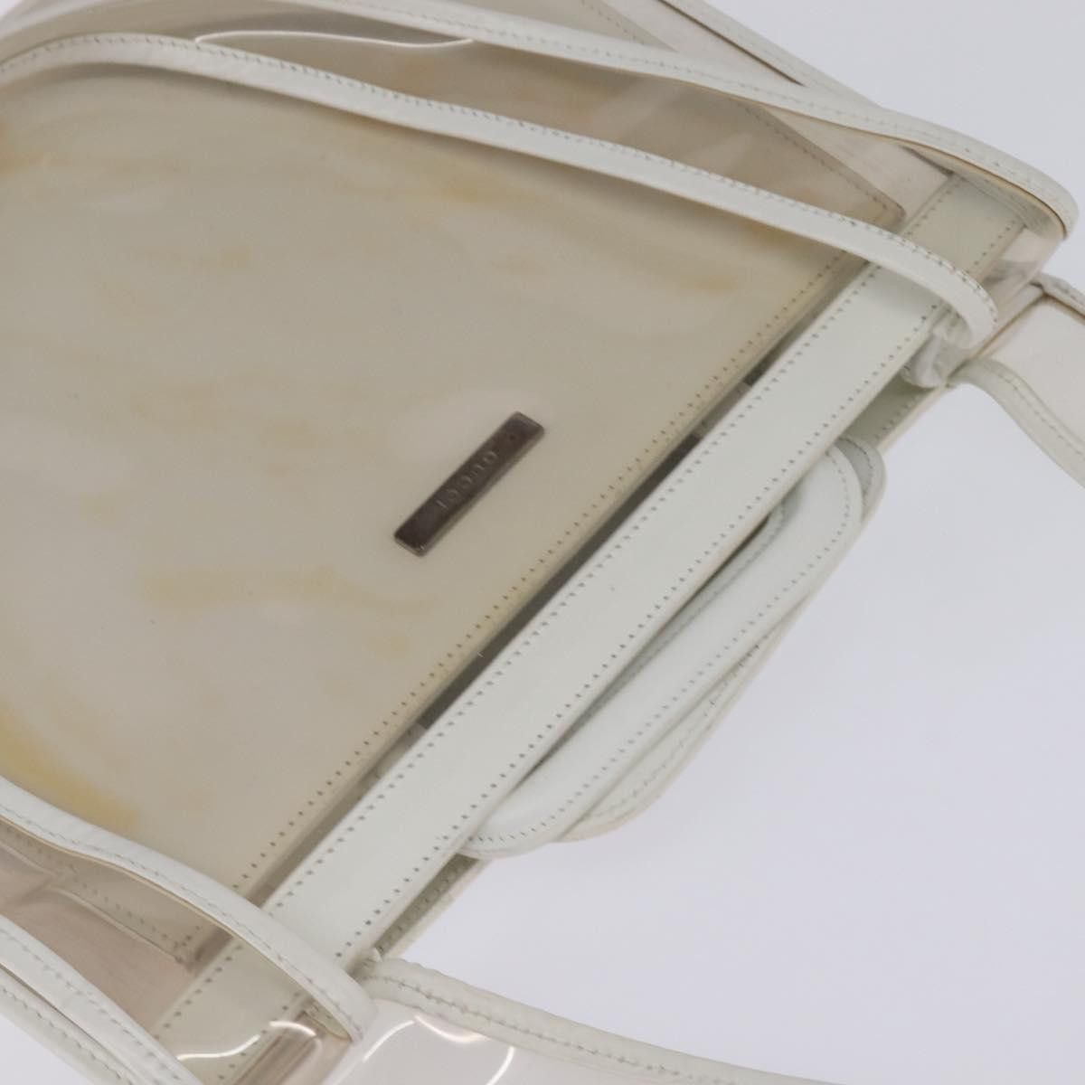 Gucci GUCCI Tote Bag Vinyl Clear Silver 001 2122 001 2122 Size ONE SIZE - 6 Thumbnail