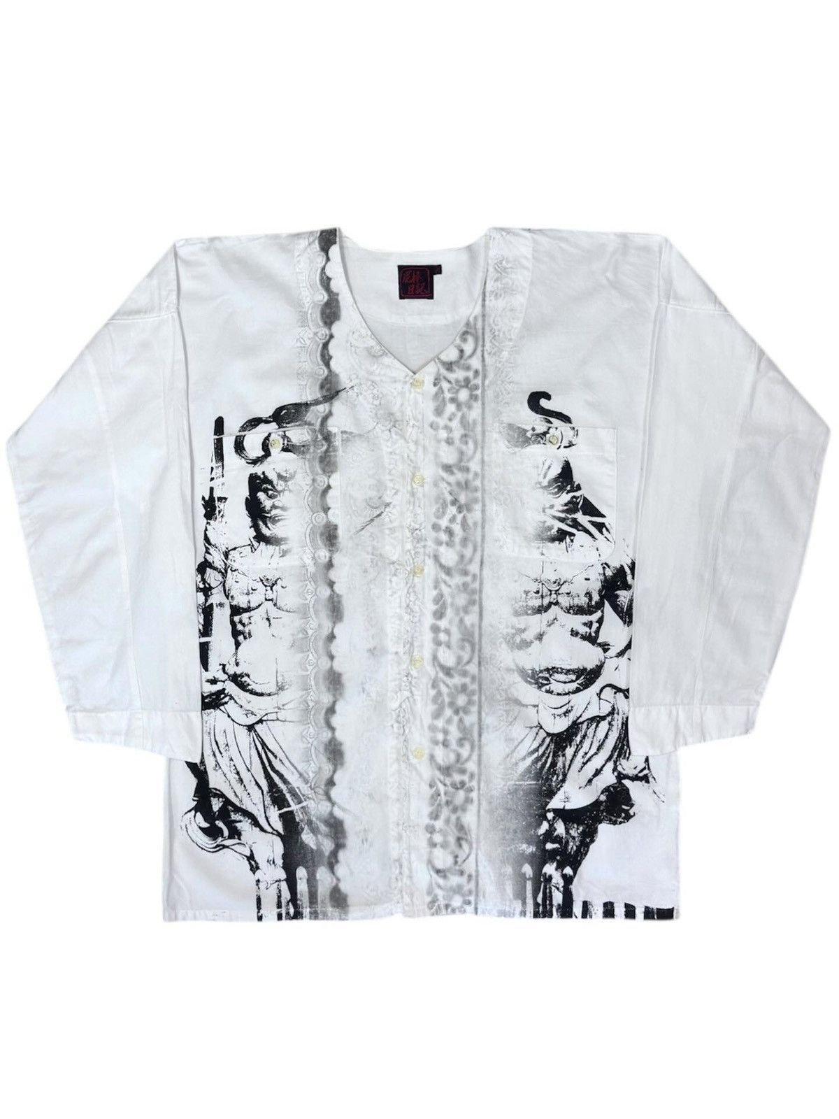 THIEF'S DIARY BLACK INK Niō GRAPHIC KOIGUCHI SHIRT