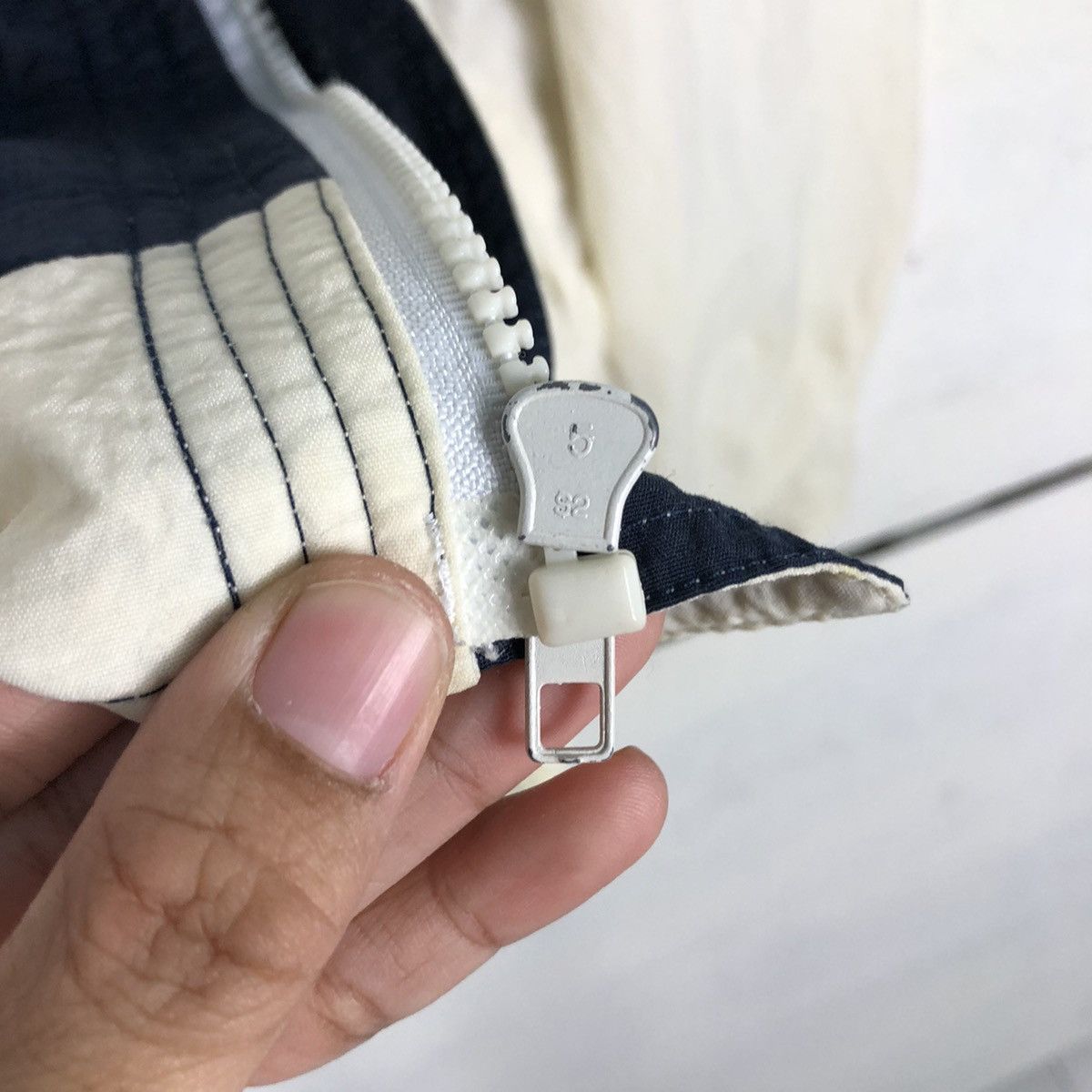 Japanese Brand × Vintage 📌Vintage Bomber Jacket Sport Striped Blanket Issey Miyake Size US M / EU 48-50 / 2 - 19 Thumbnail