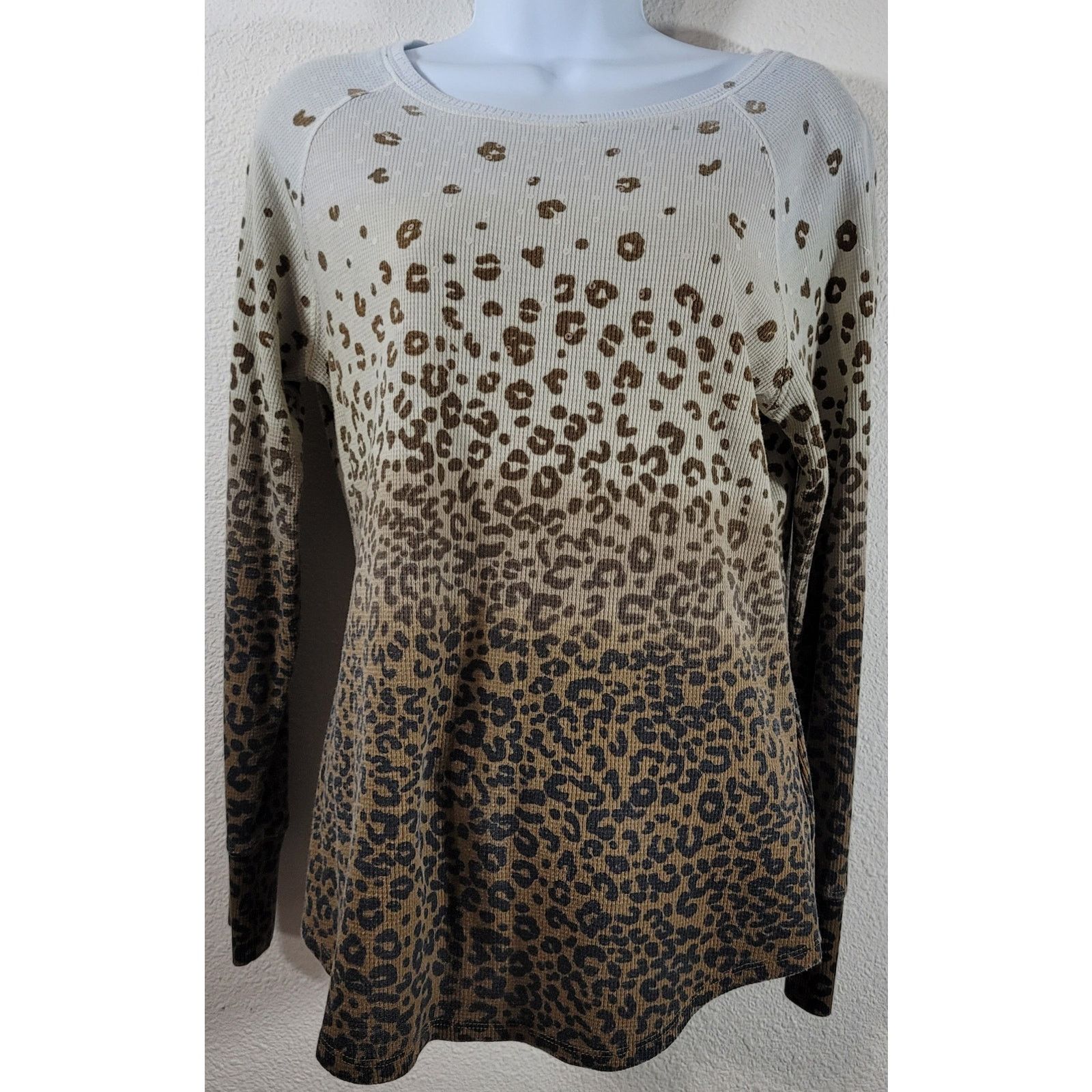 Other Ruby Rd Brown Ombre Animal Print Sequin Top Medium Size M / US 6-8 / IT 42-44 - 1 Thumbnail
