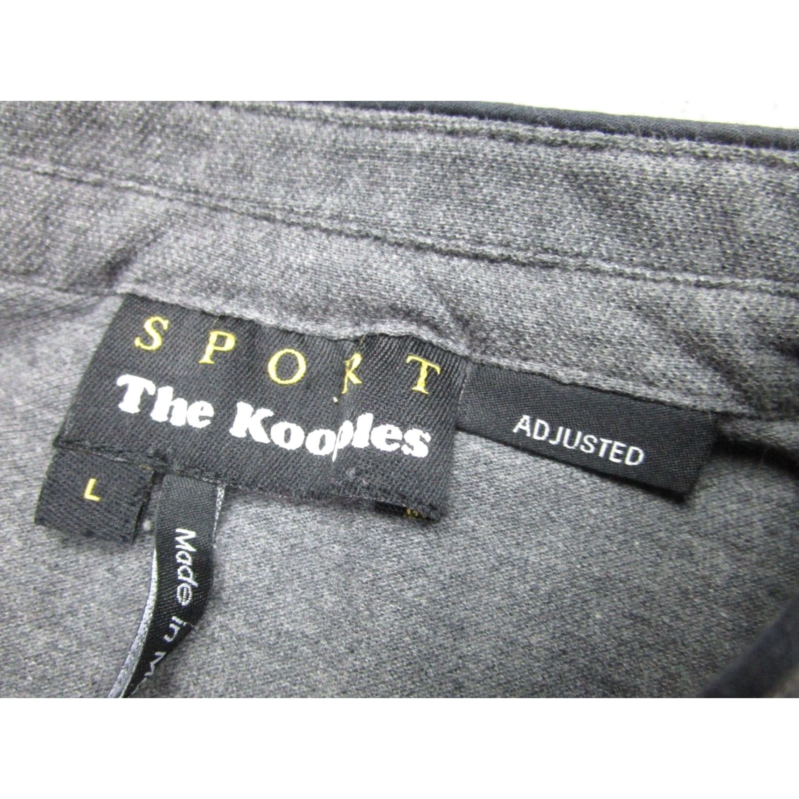 The Kooples The Kooples Slim Button-Up Shirt Mens L Gray Collarless Band Collar Western Casual Size US L / EU 52-54 / 3 - 4 Thumbnail