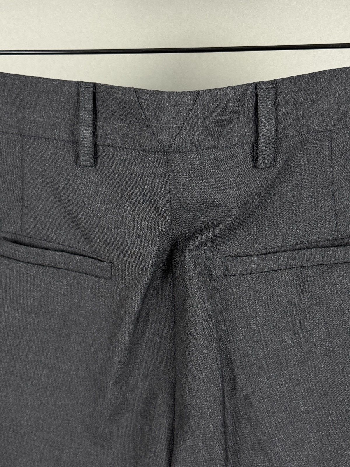 Prada NWT PRADA GRAY WOOL PANTS PRADA LOGO Size US 30 / EU 46 - 6 Thumbnail