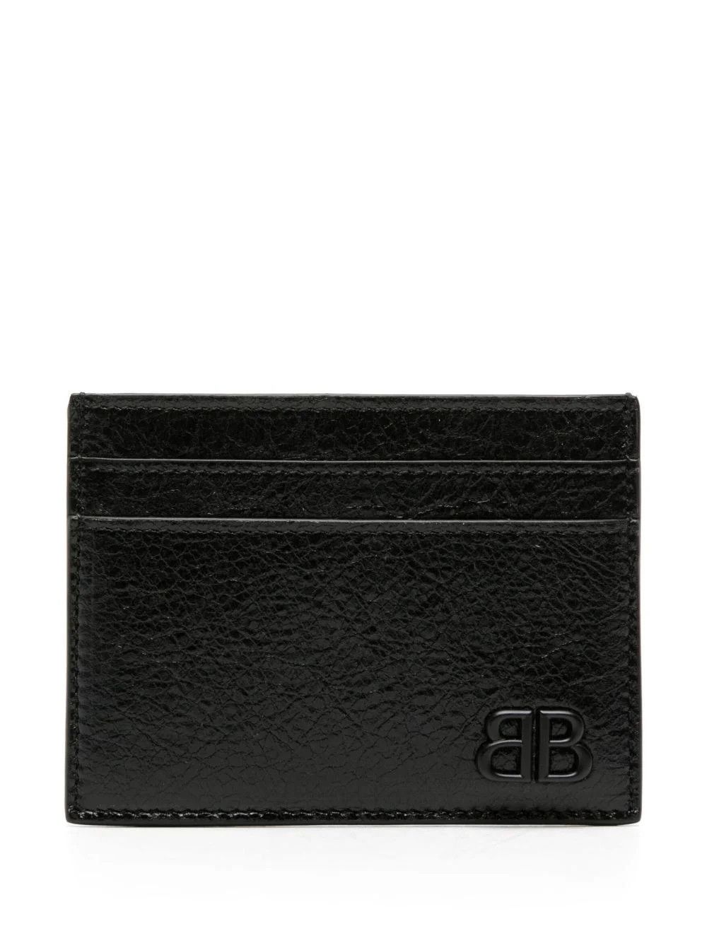 Balenciaga o1bcso1str0226 Size: OS / Monaco Card Holder In Black Size ONE SIZE - 1 Thumbnail