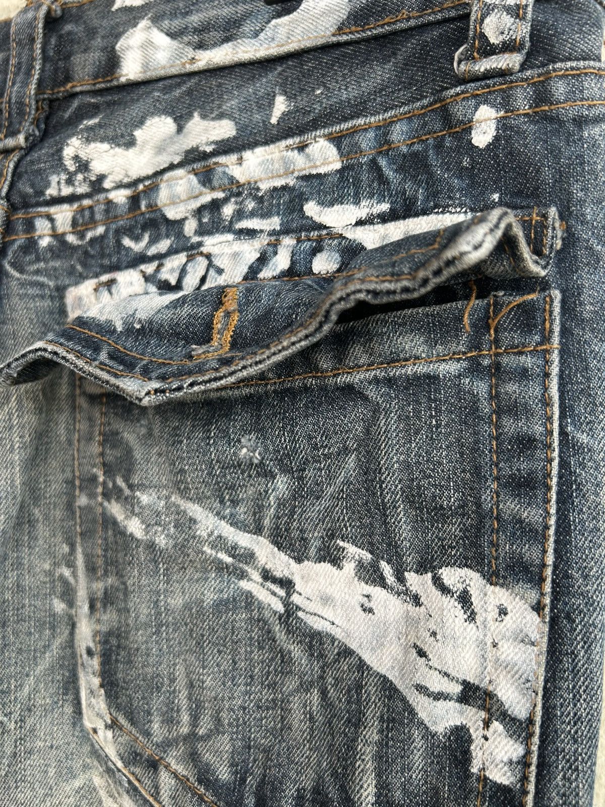 Japanese Brand K.U.I Paint Splattered Distressed Denim Size US 30 / EU 46 - 6 Thumbnail