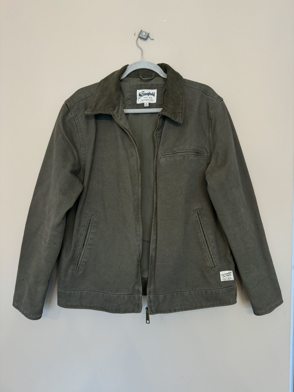 The Stronghold × Vintage The Stronghold zip up khaki jacket work wear progress rare Size US M / EU 48-50 / 2 - 1 Thumbnail