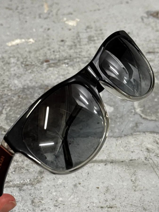 Prada 2000s Prada Black Gradient Sunglasses Size ONE SIZE - 9 Thumbnail