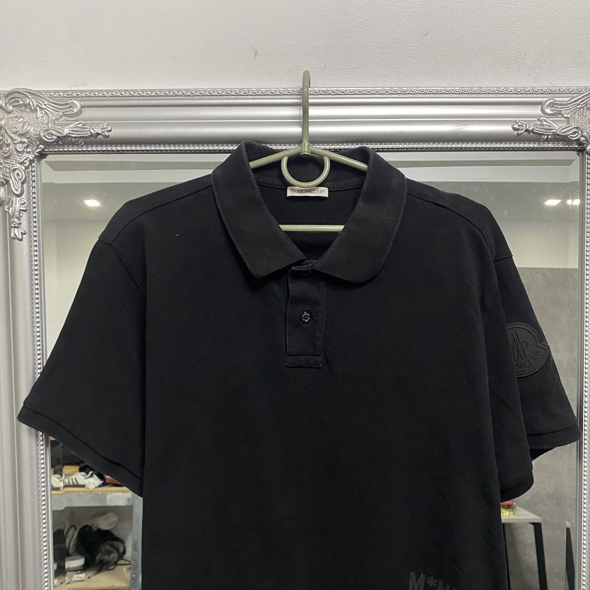 Moncler Moncler Polo T-Shirt Big Logo Size US XL / EU 56 / 4 - 2 Thumbnail