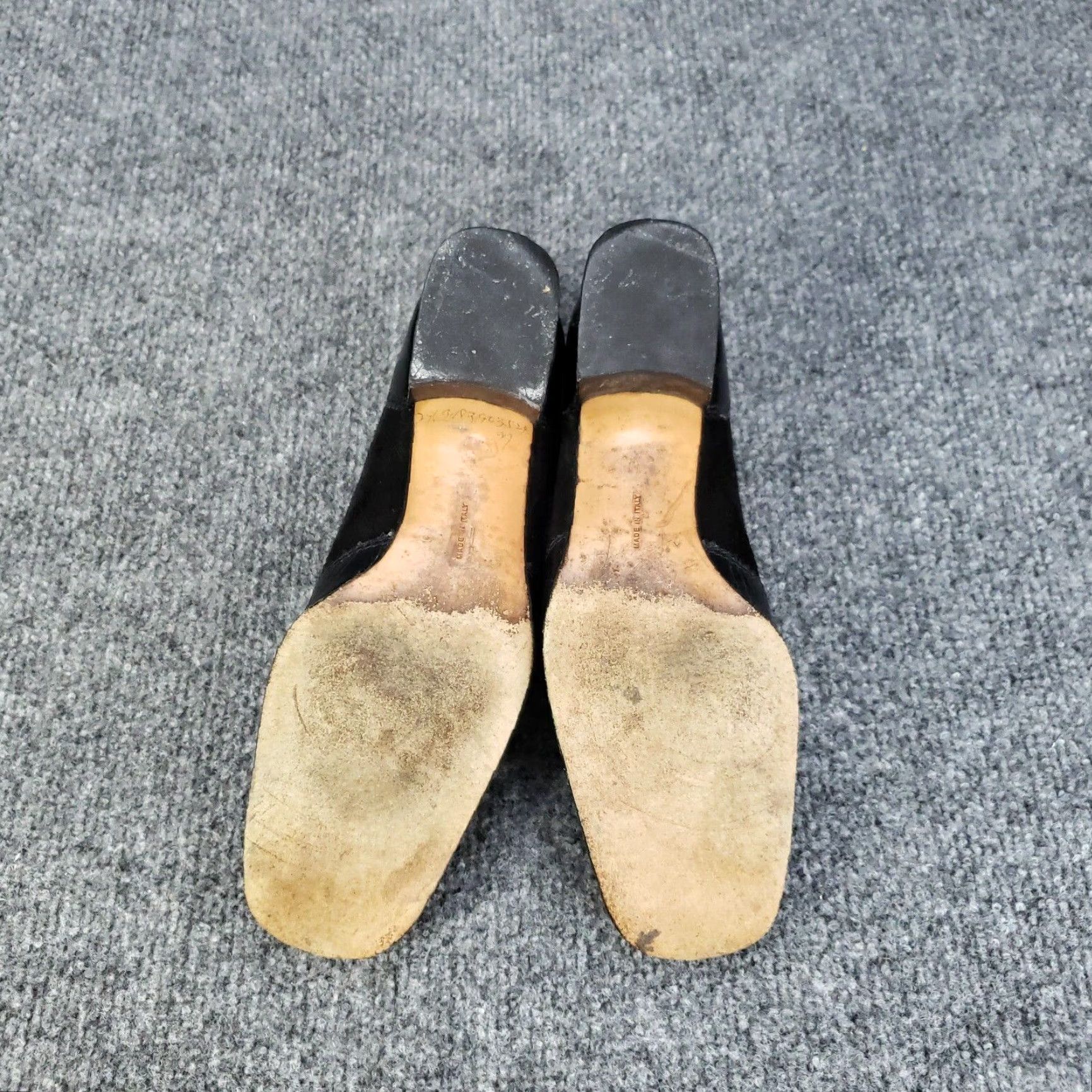 Salvatore Ferragamo Salvatore Ferragamo Heels Womens Size 5.5 Brown Leather Suede Block Pump Size US 6 / IT 36 - 7 Thumbnail