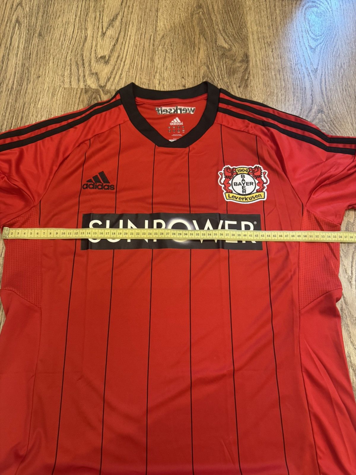 Adidas BAYER 04 LEVERKUSEN 2012 2013 HOME FOOTBALL SHIRT ADIDAS L Size US L / EU 52-54 / 3 - 3 Thumbnail