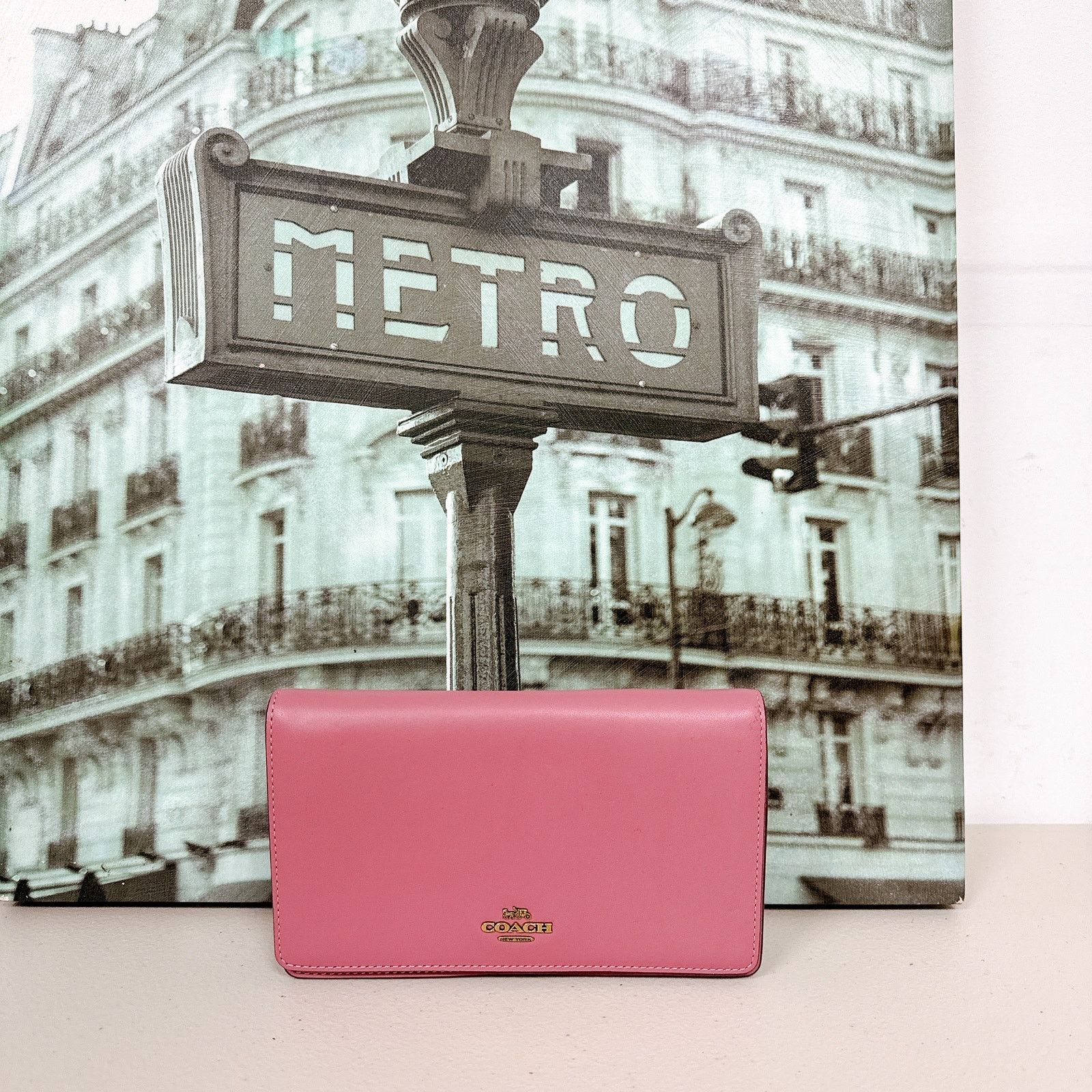 Coach Coach 27247 Callie Foldover Chain Clutch IN ROSE Size ONE SIZE - 1 Thumbnail