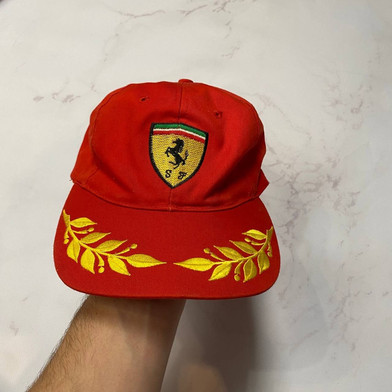 Ferrari Ferrari Red Vintage Cap Hats Big Logo Italia Formula Uno Size ONE SIZE - 2 Thumbnail