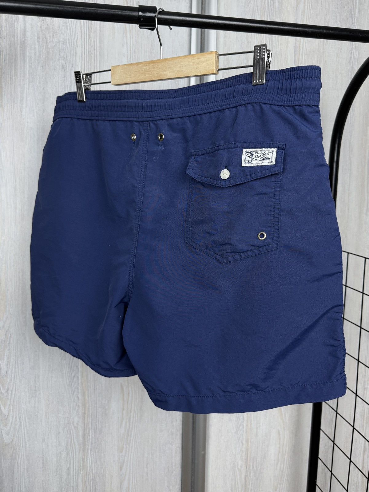 Polo Ralph Lauren Polo Ralph Lauren blue nylon small logo swim shorts Size US 36 / EU 52 - 6 Thumbnail