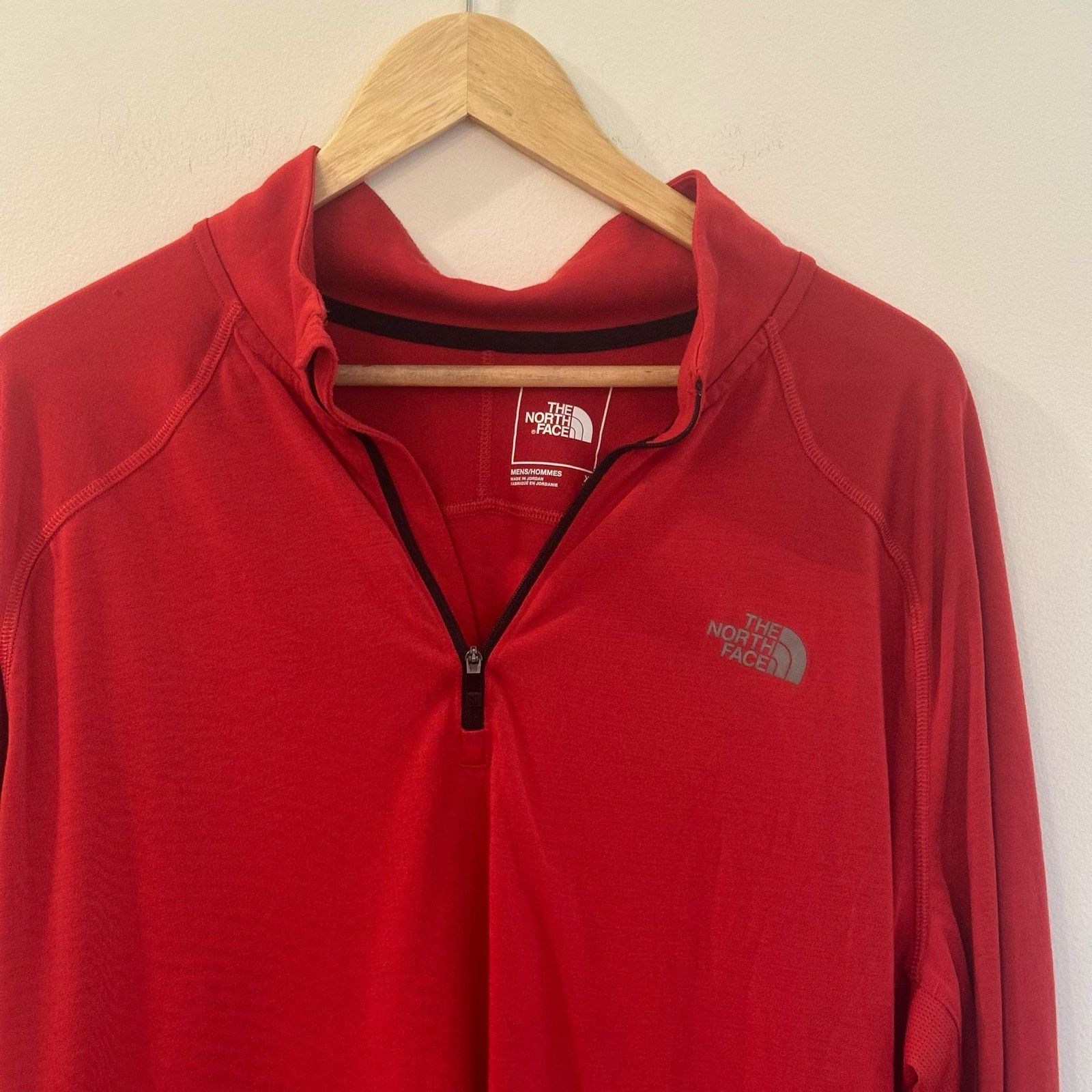 The North Face The North Face Red 1/4 zip pull over long sleeve top sz XL Size US XL / EU 56 / 4 - 4 Thumbnail