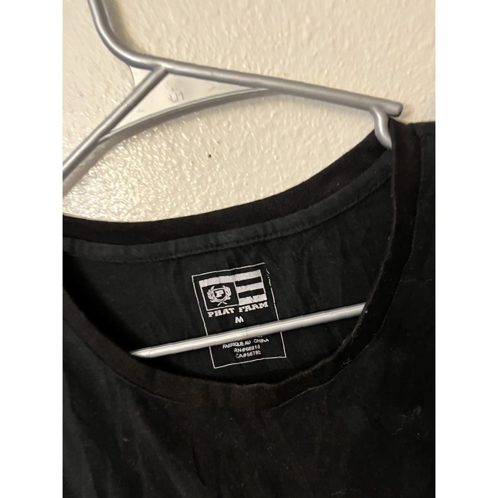 Phat Farm Phat Farm Shirt M Black 2000s Y2K VTG Distressed Graphic Tee Men Medium Short Sleeve Cotton Size US M / EU 48-50 / 2 - 3 Thumbnail