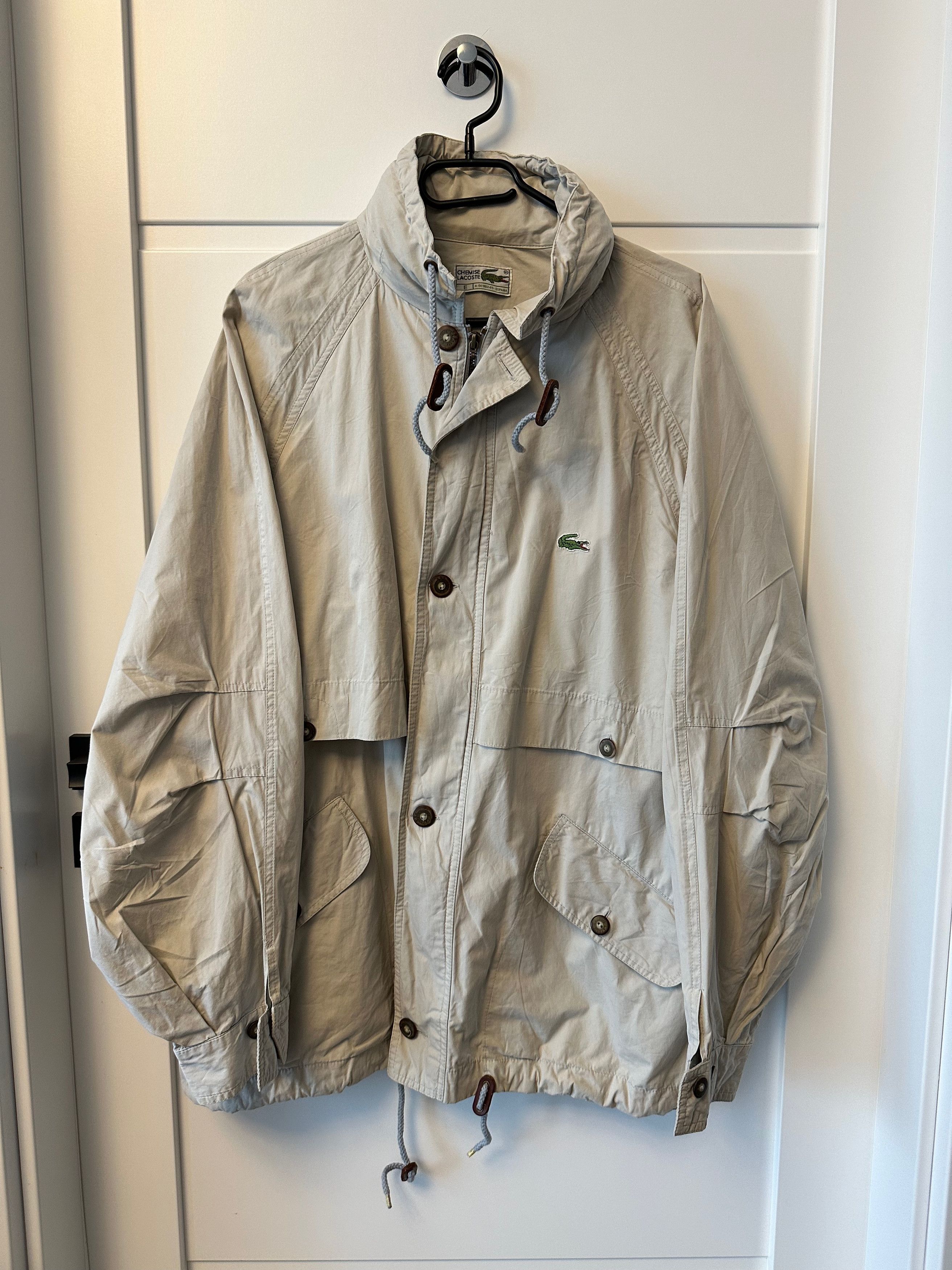 Lacoste 80's - 90's LACOSTE cotton hooded light jacket Size US L / EU 52-54 / 3 - 9 Thumbnail