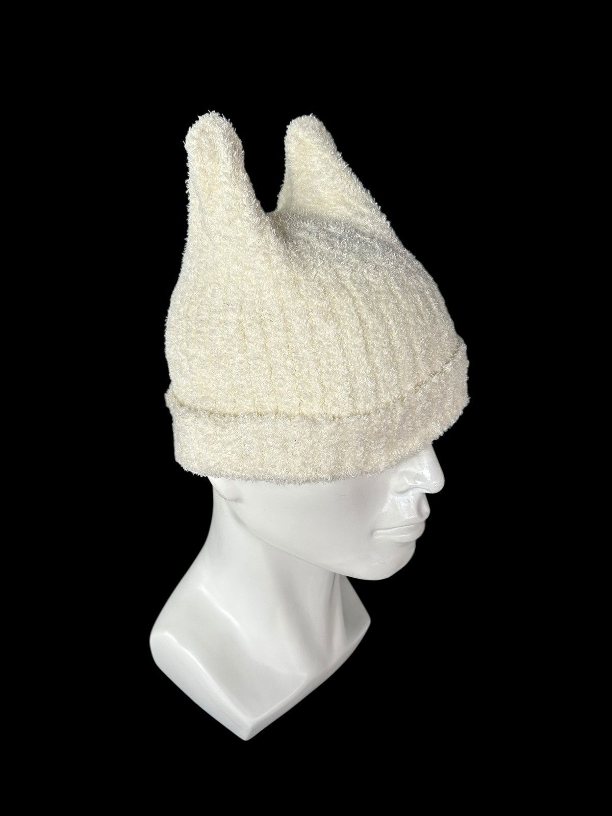 Japanese Brand × Kapital × Vintage Horn Devil Japanese Brand Prism Stone Fur Hairy Beanie Hats Size ONE SIZE - 4 Thumbnail