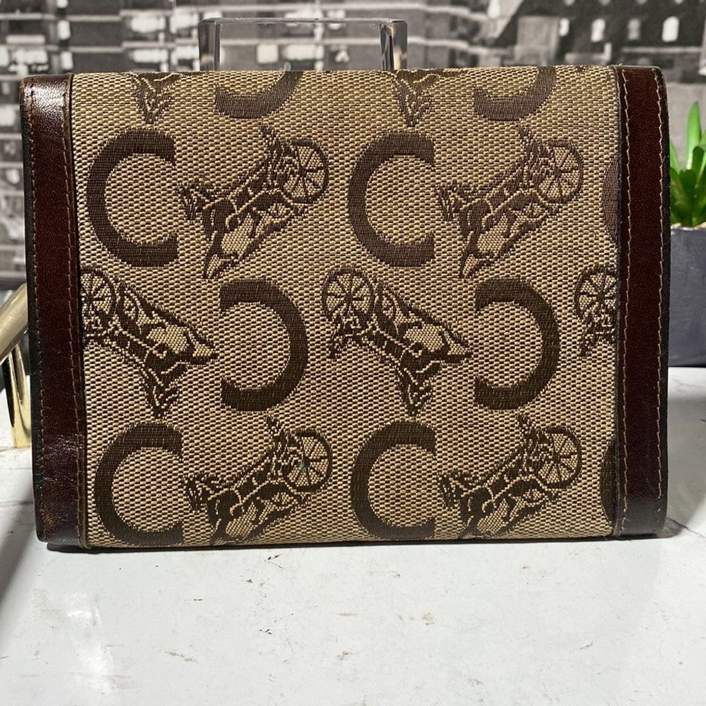 Celine Authentic CELINE Horse Carriage Wallet Size ONE SIZE - 6 Thumbnail