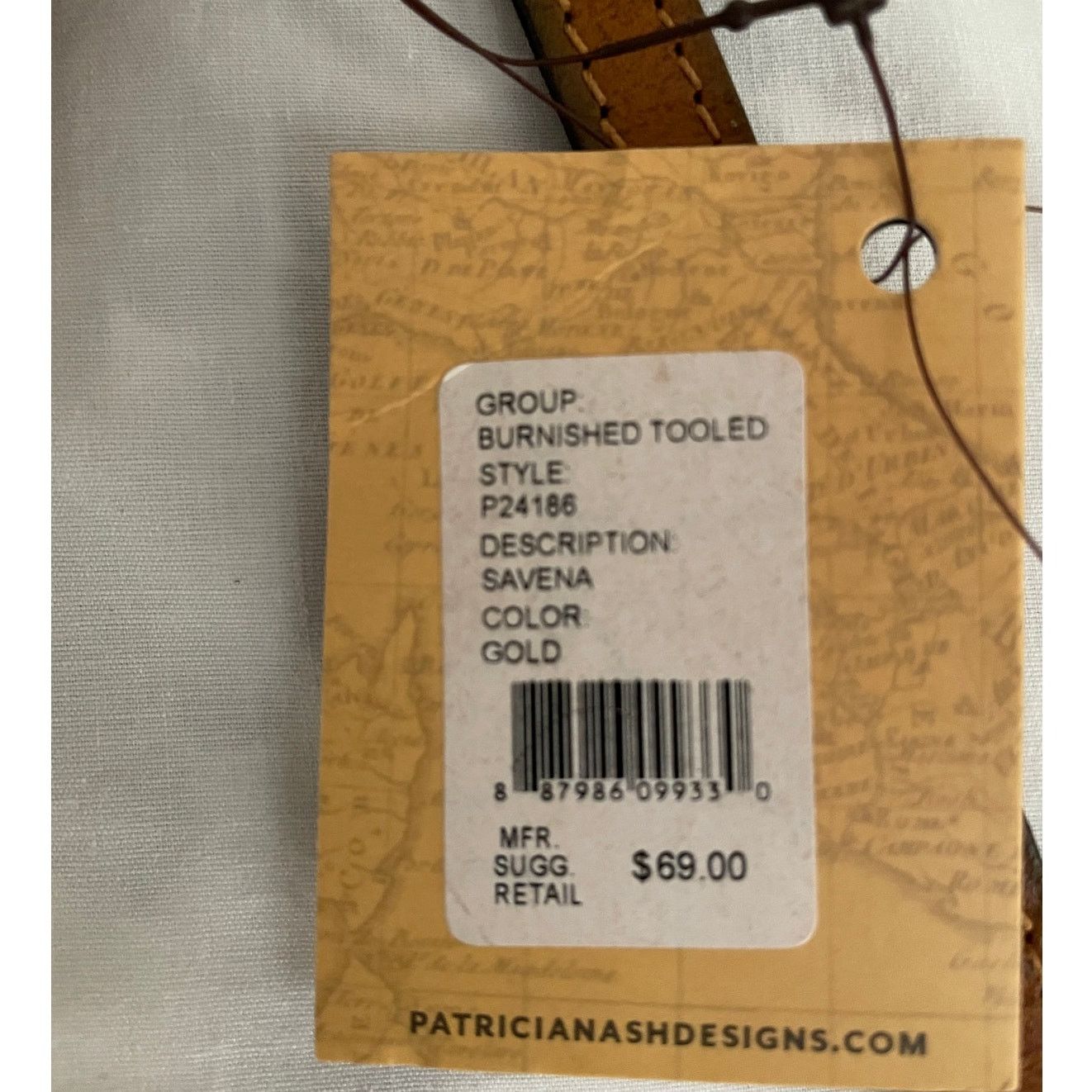 Patricia Nash Patricia Nash Savena Womens Purse Gold. 9" x 6" Size ONE SIZE - 2 Thumbnail