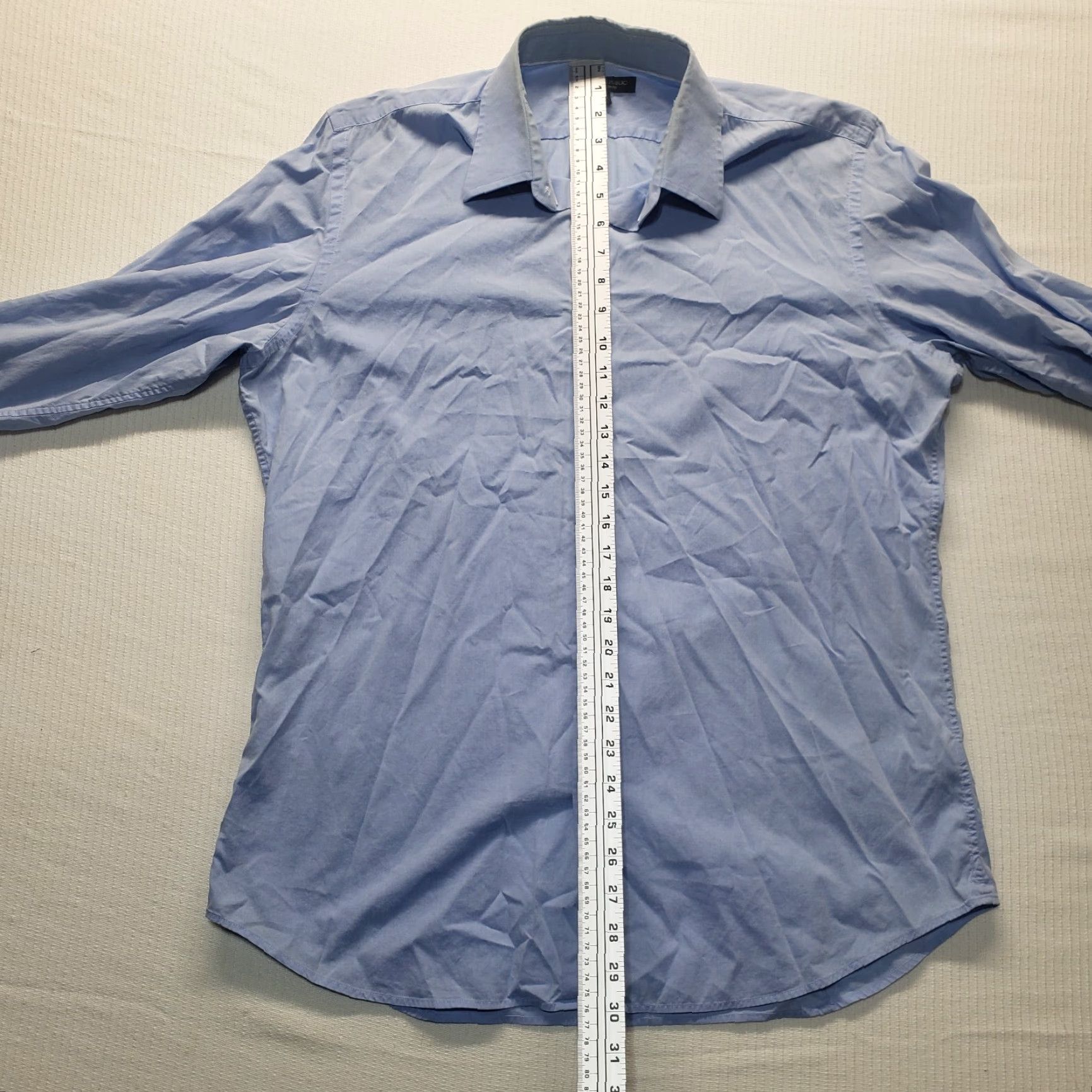 Banana Republic Banana Republic Shirt Adult Men L Blue Slim Button-Up Long Sleeve Regular Cotton Casual Business Travel Party/Cocktail Knit? Size US L / EU 52-54 / 3 - 6 Thumbnail