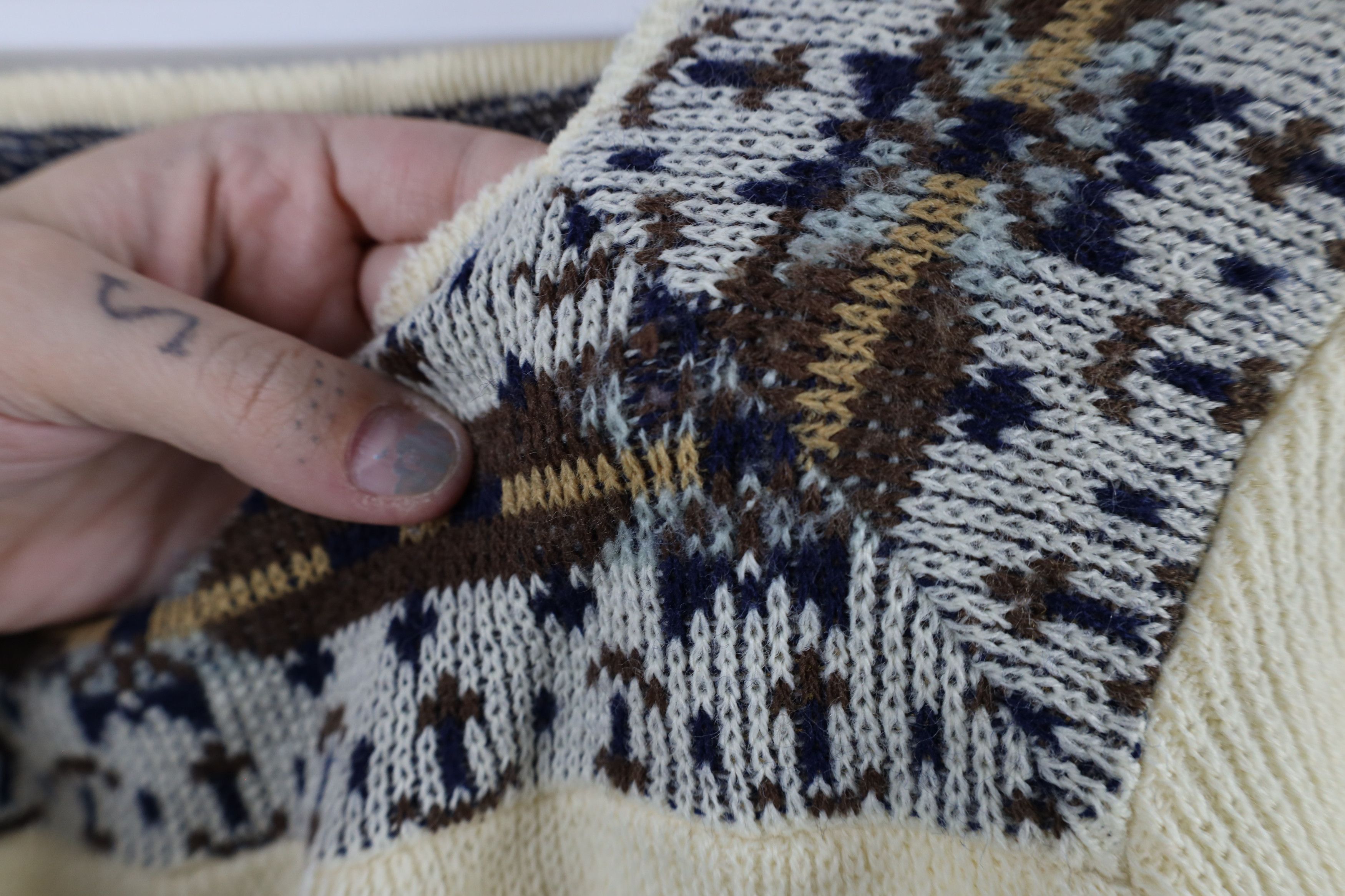 Vintage Vintage 70s Mid Century Modern MCM Ribbed Knit Sweater USA Size M / US 6-8 / IT 42-44 - 5 Thumbnail