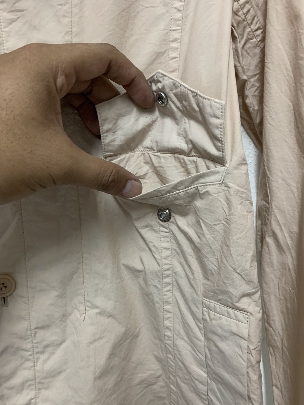 Issey Miyake × Japanese Brand × Sunao Kuwahara Sunao Kuwahara women cotton mid long light jacket Size M / US 6-8 / IT 42-44 - 7 Thumbnail