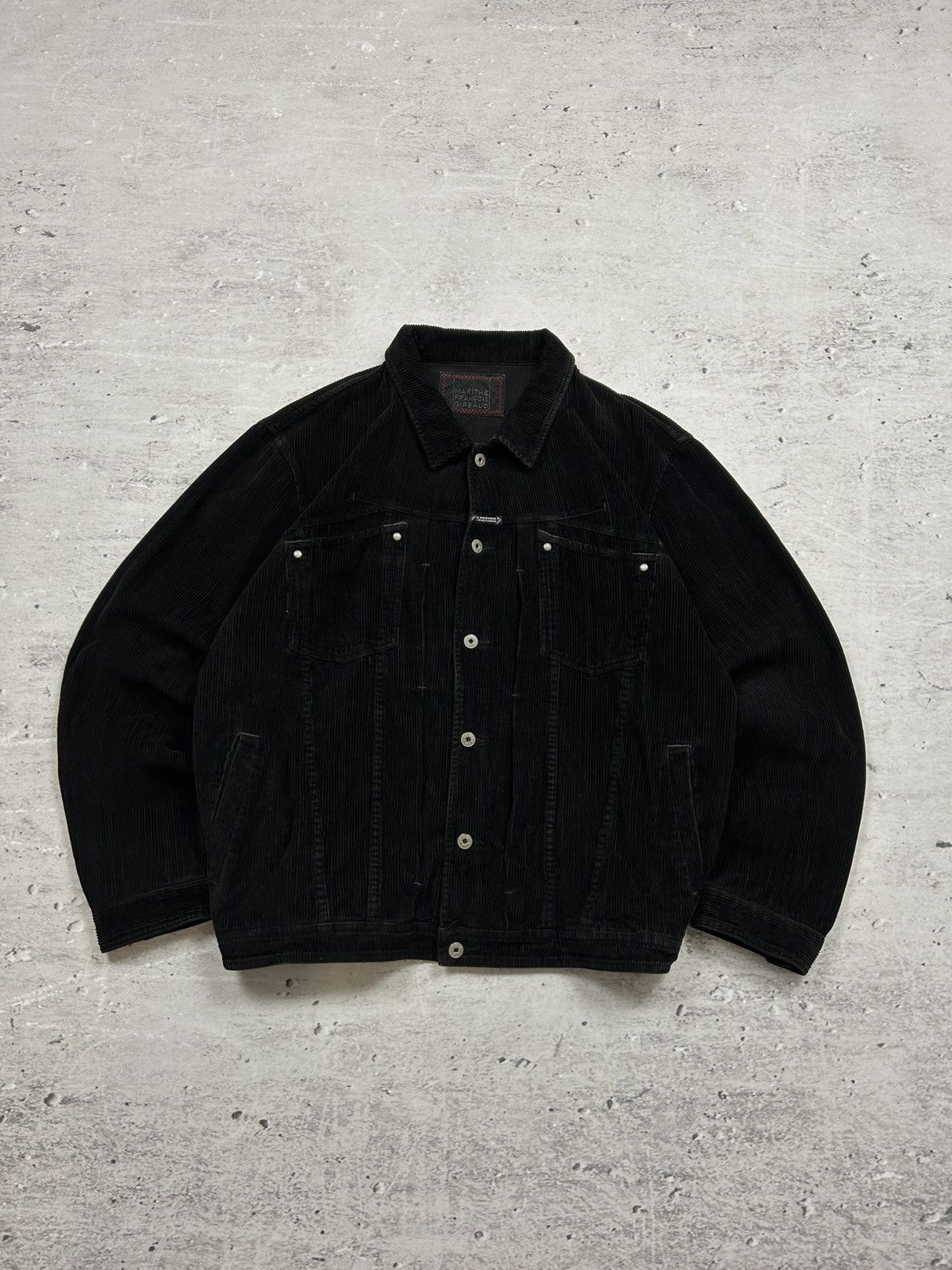Pre-owned Marithe Francois Girbaud X Vintage Marithe Francois Girbaud Corduroy Baggy Jacket 90's In Black