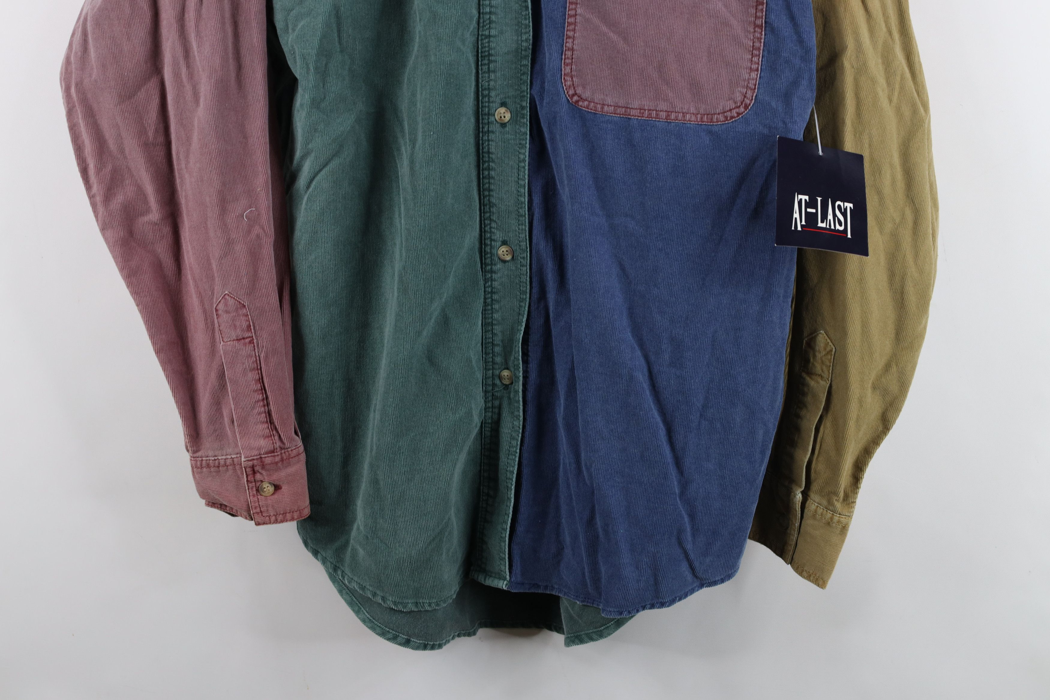 Vintage Deadstock Vintage 90s Streetwear Block Corduroy Button Shirt Size S / US 4 / IT 40 - 3 Thumbnail