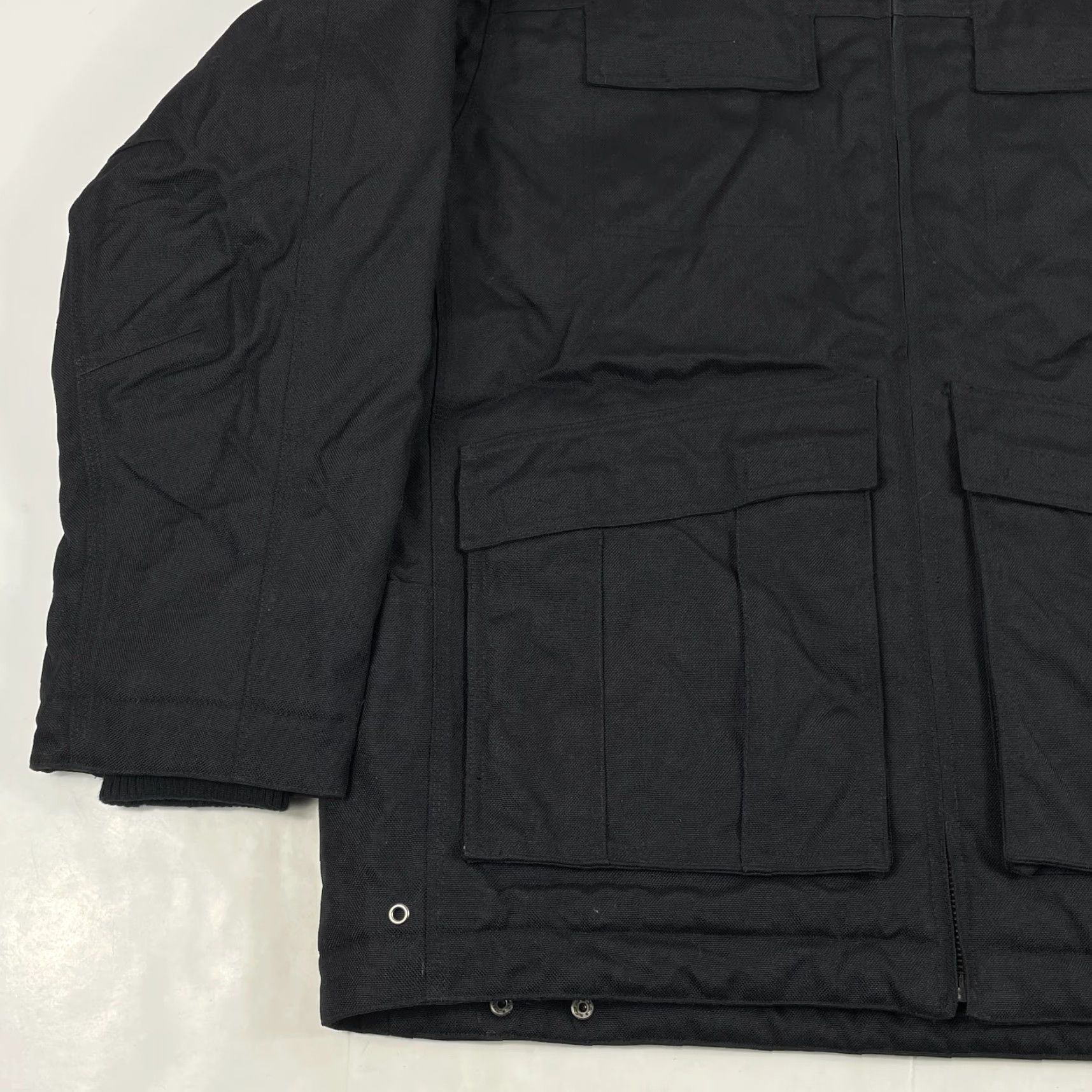 Vintage VINTAGE Cabela's Jacket Mens Medium Black Canvas Chore Field Bomber Jacket Wool? Size US M / EU 48-50 / 2 - 5 Thumbnail