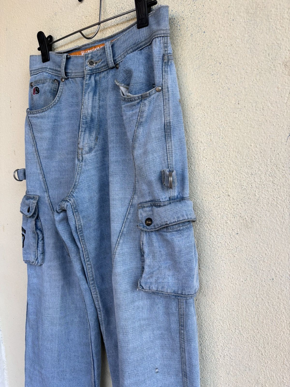 Japanese Brand Freaky Massive Bob Multipocket Baggy Denim Size US 30 / EU 46 - 3 Thumbnail
