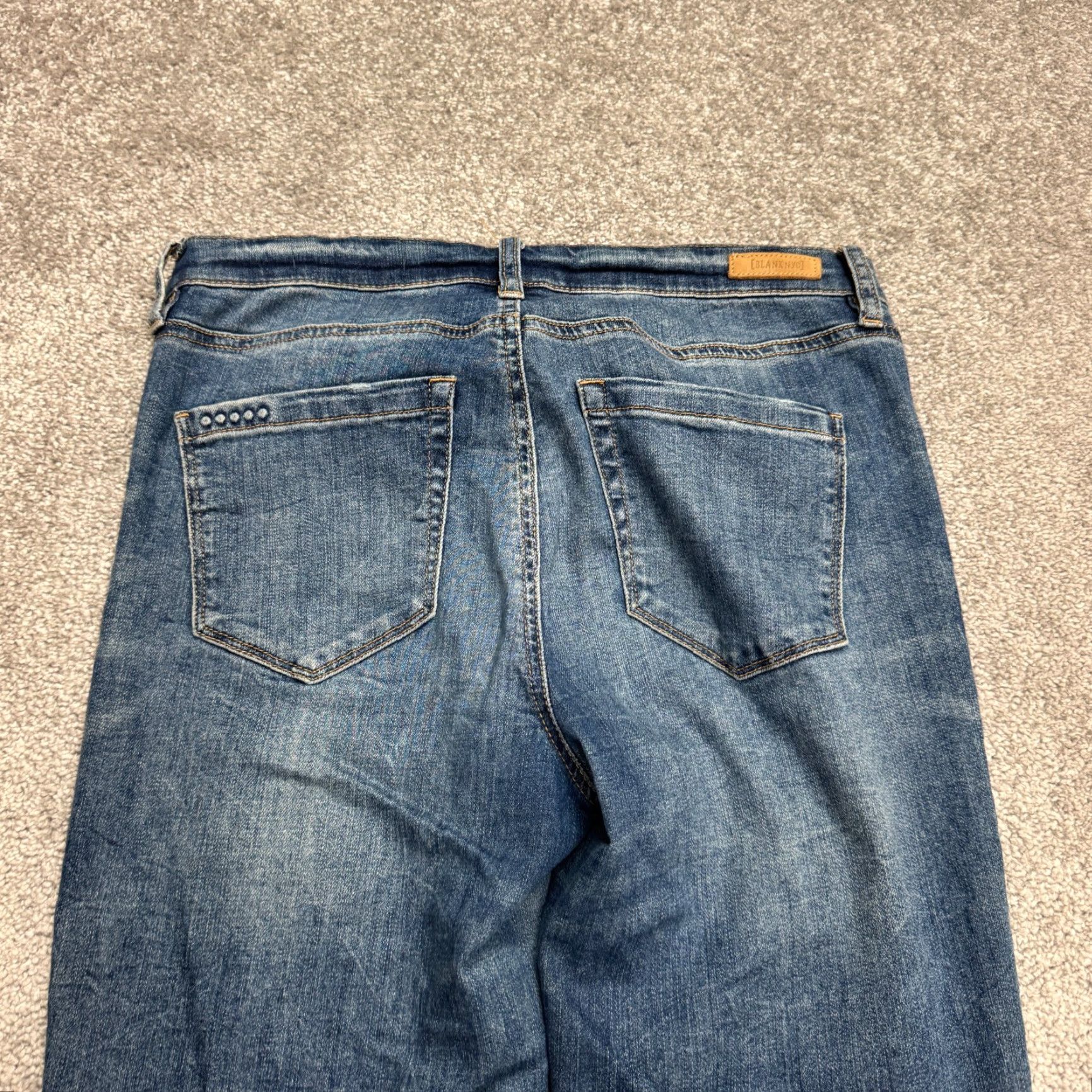 Vintage BLANKNYC The Reade Crop Skinny Denim Jeans Womens 30 Blue Medium Wash Stretch Size 30" / US 8 / IT 44 - 4 Thumbnail